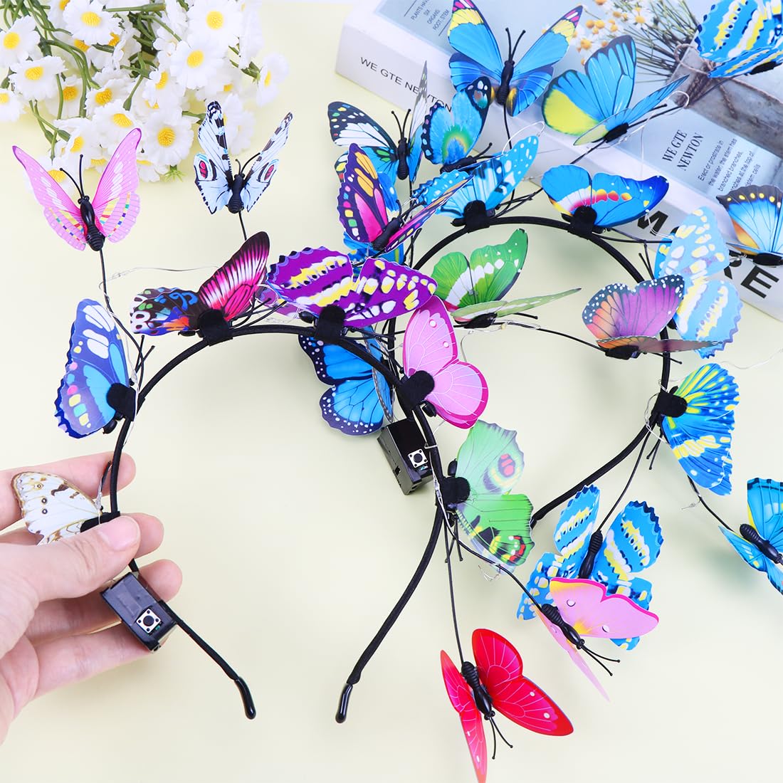 Thumbnail 4 de Schmetterling Haarreif Leuchtend 🎀