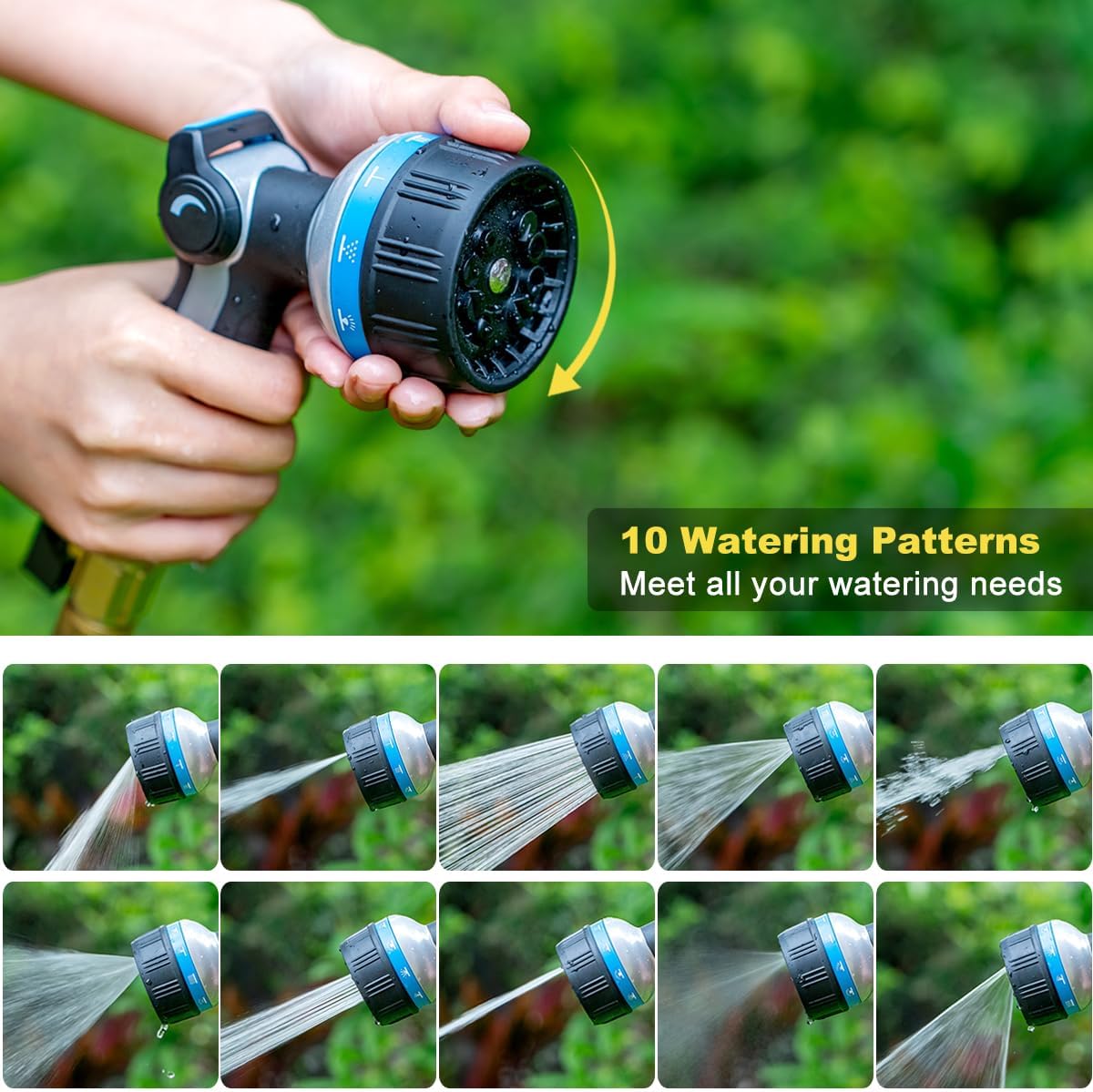 Thumbnail 4 de FANHAO Heavy Duty Garden Hose Spray Gun with 10 Patterns
