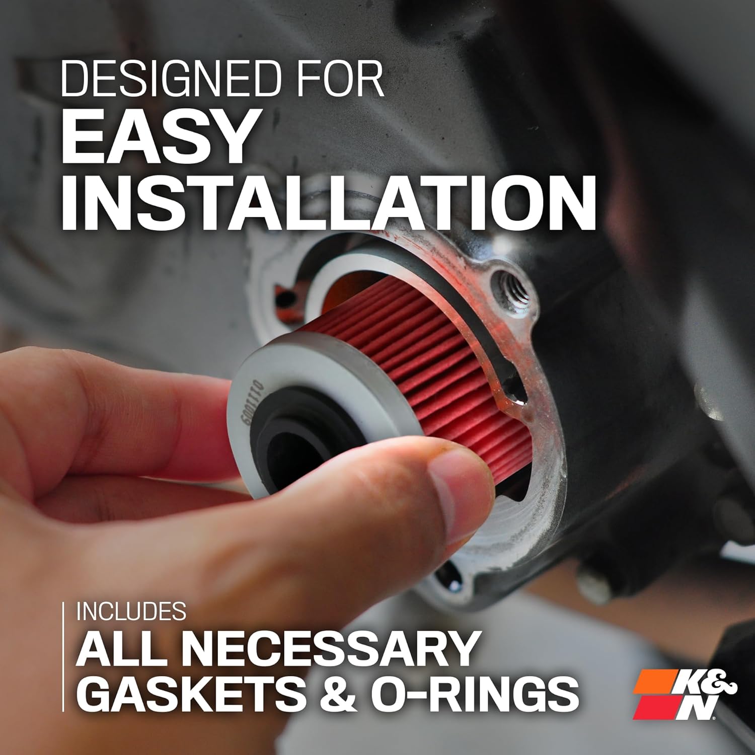 Thumbnail 3 de K&N Filtre à huile pour motos – Cartouche KN-152 56x75mm, compatible Can-Am, Aprilia et Bombardier