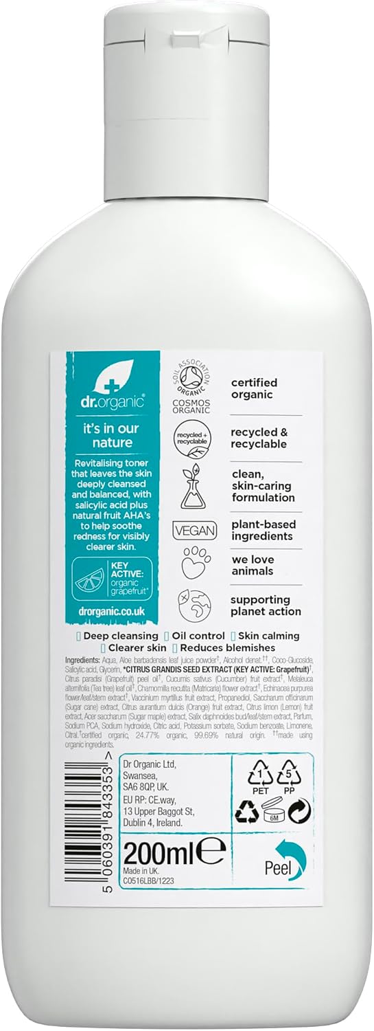 Detalle de Dr.Organic Lotion Tonique Purifiante 200 ml