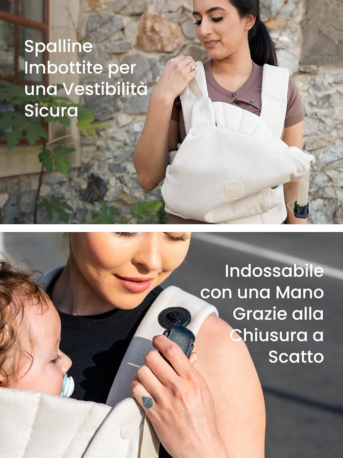 Thumbnail 1 de Grownsy Marsupio Neonato Ergonomico: comfort, ergonomia e reglabilità con fibbia a sgancio rapido