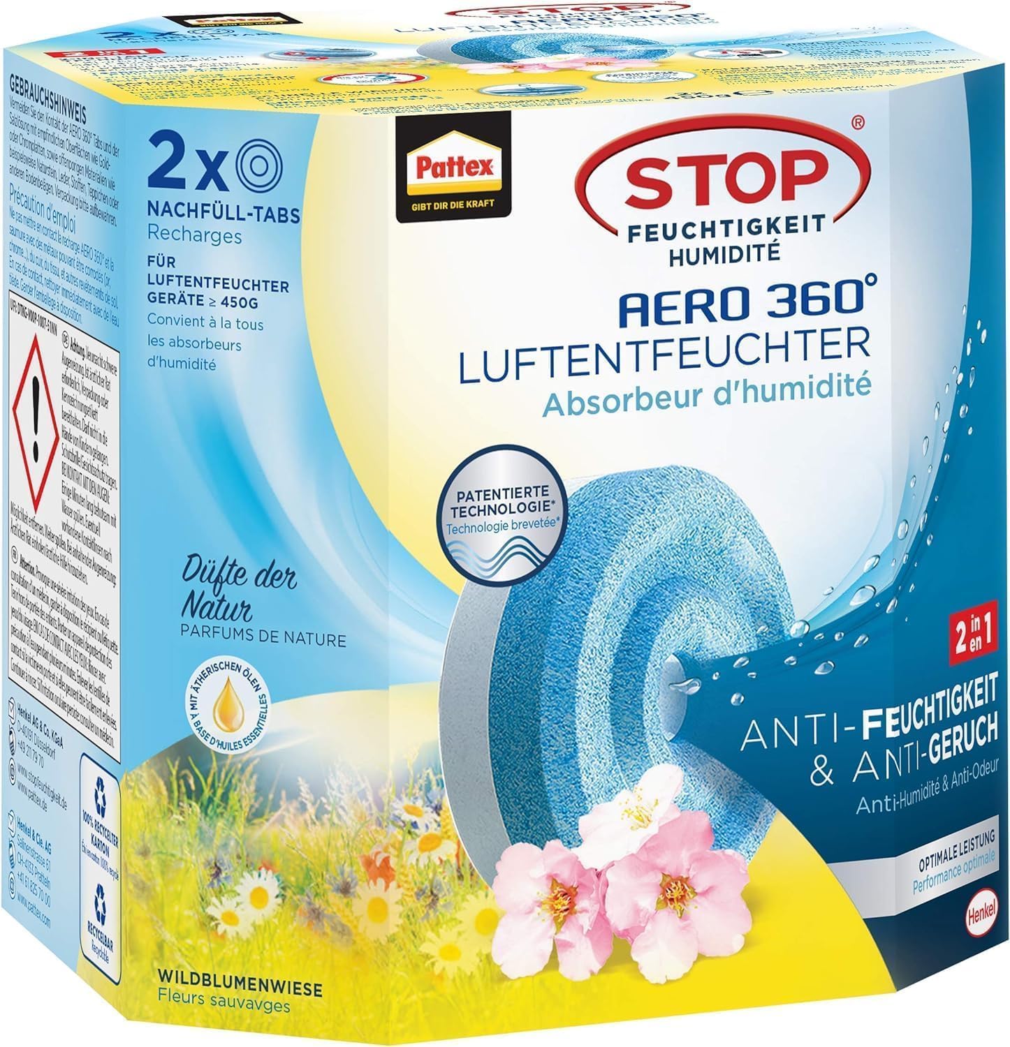 Thumbnail 1 de Pattex AERO 360° Wildblumenwiese Tabs Nachfüllpack – 2x450 g