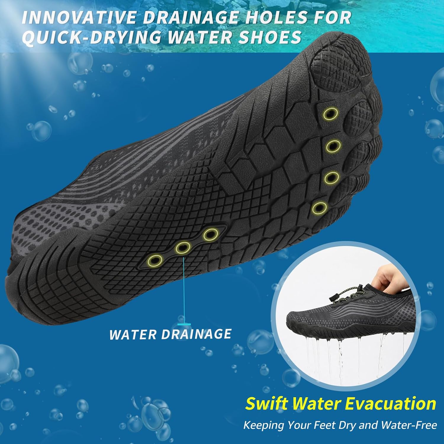 Thumbnail 4 de ZHR Water Shoes: Quick-Dry Aqua Socks for Swim Beach