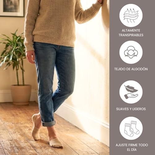 Detalle de Balseti Calcetines Invisibles para Hombre y Mujer (Pinkies Unisex) – Pack 6 pares
