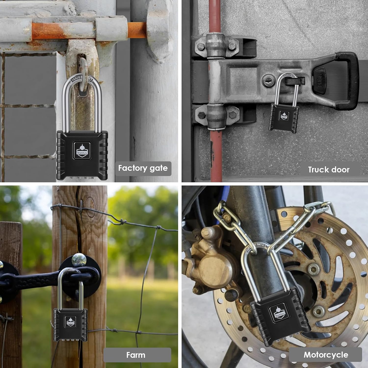 Thumbnail 4 de SharkByte 52mm long shackle padlock