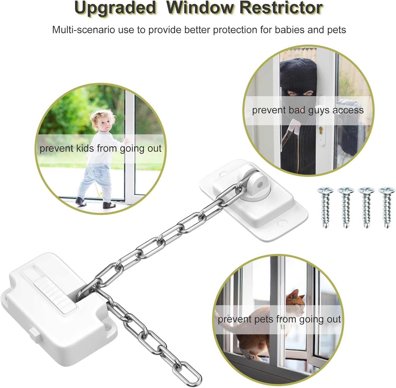 Thumbnail 1 de AOSITE Window Locks 2pcs child safety