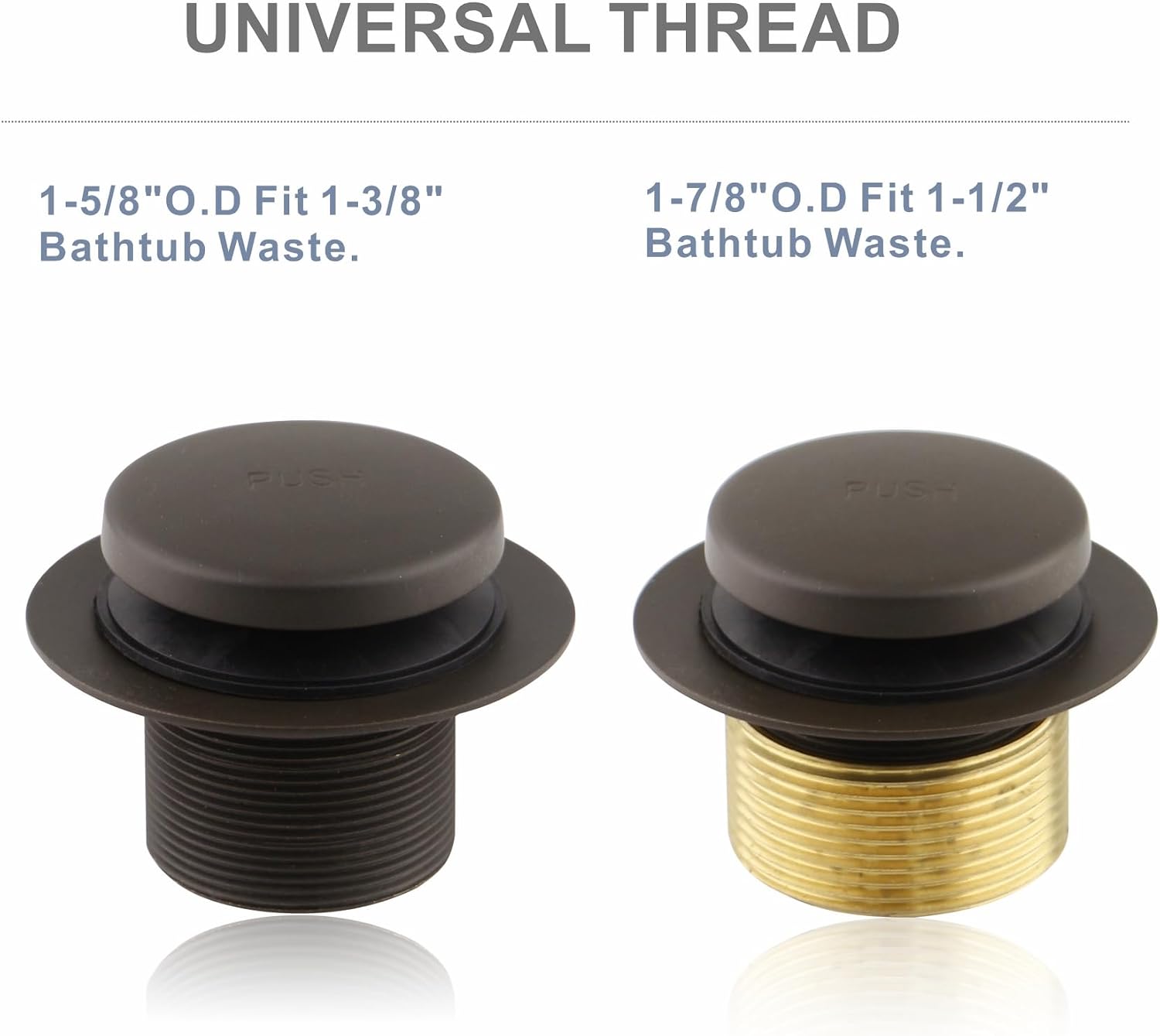 Thumbnail 2 de HIDROP Bathtub Drain Assembly, Oil-Rubbed Bronze