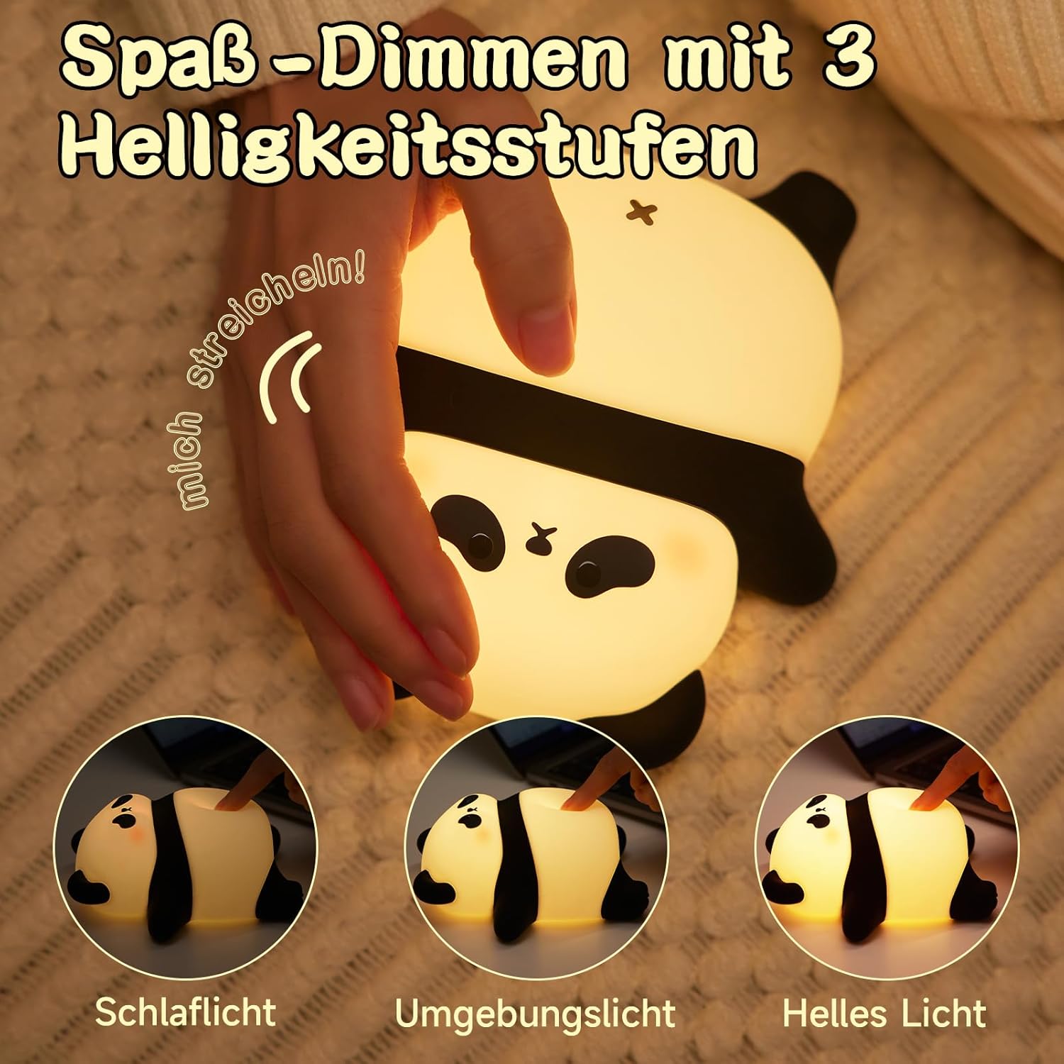 Thumbnail 4 de NesveCit Panda Nachtlicht 1200mAh