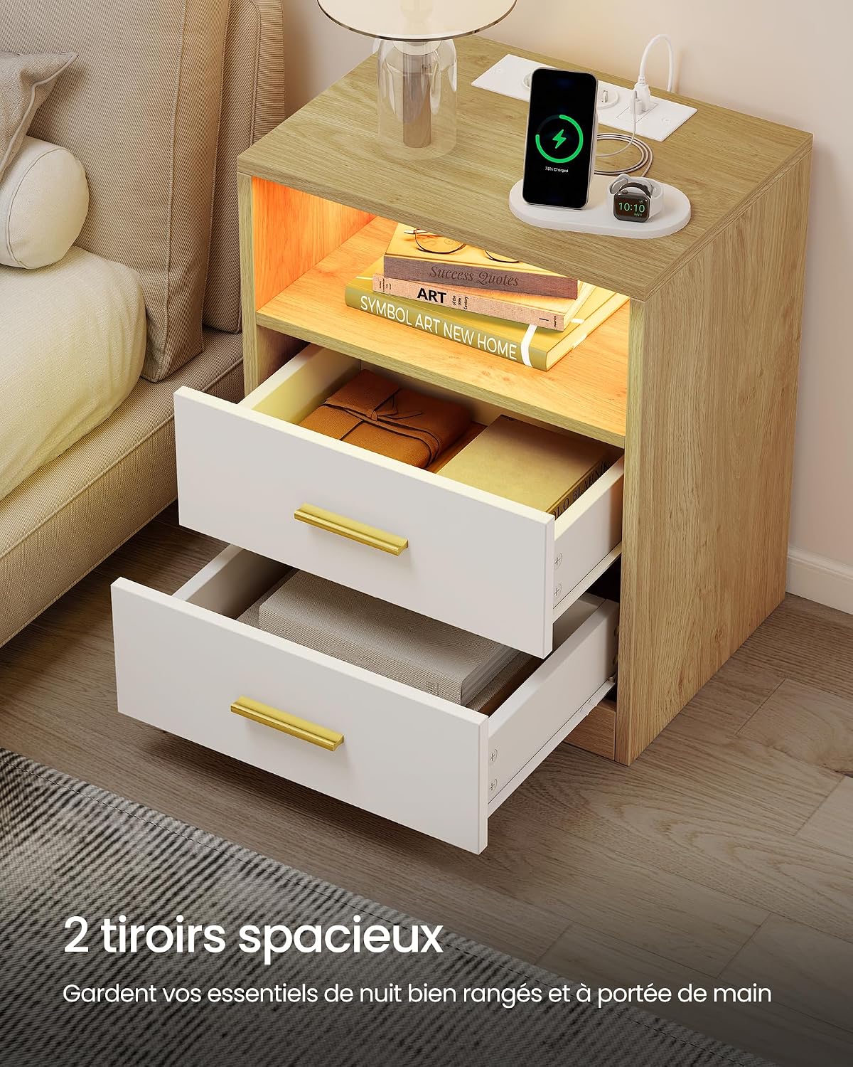 Thumbnail 5 de VASAGLE Custos Collection 2 tables de chevet