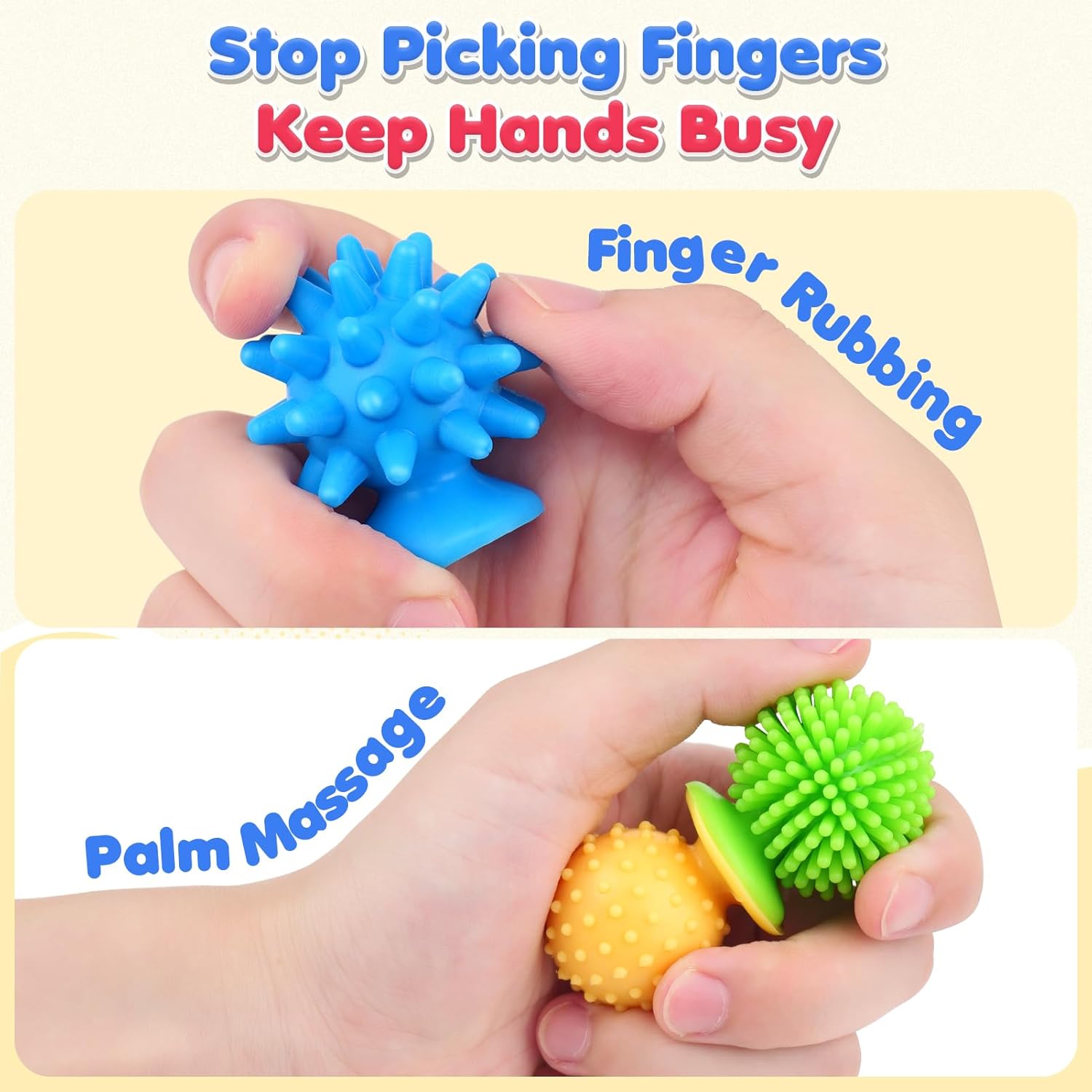 Thumbnail 1 de Sensory Fidget Toys Kids & Adults 16-Pack Textured Suction Calming Toys