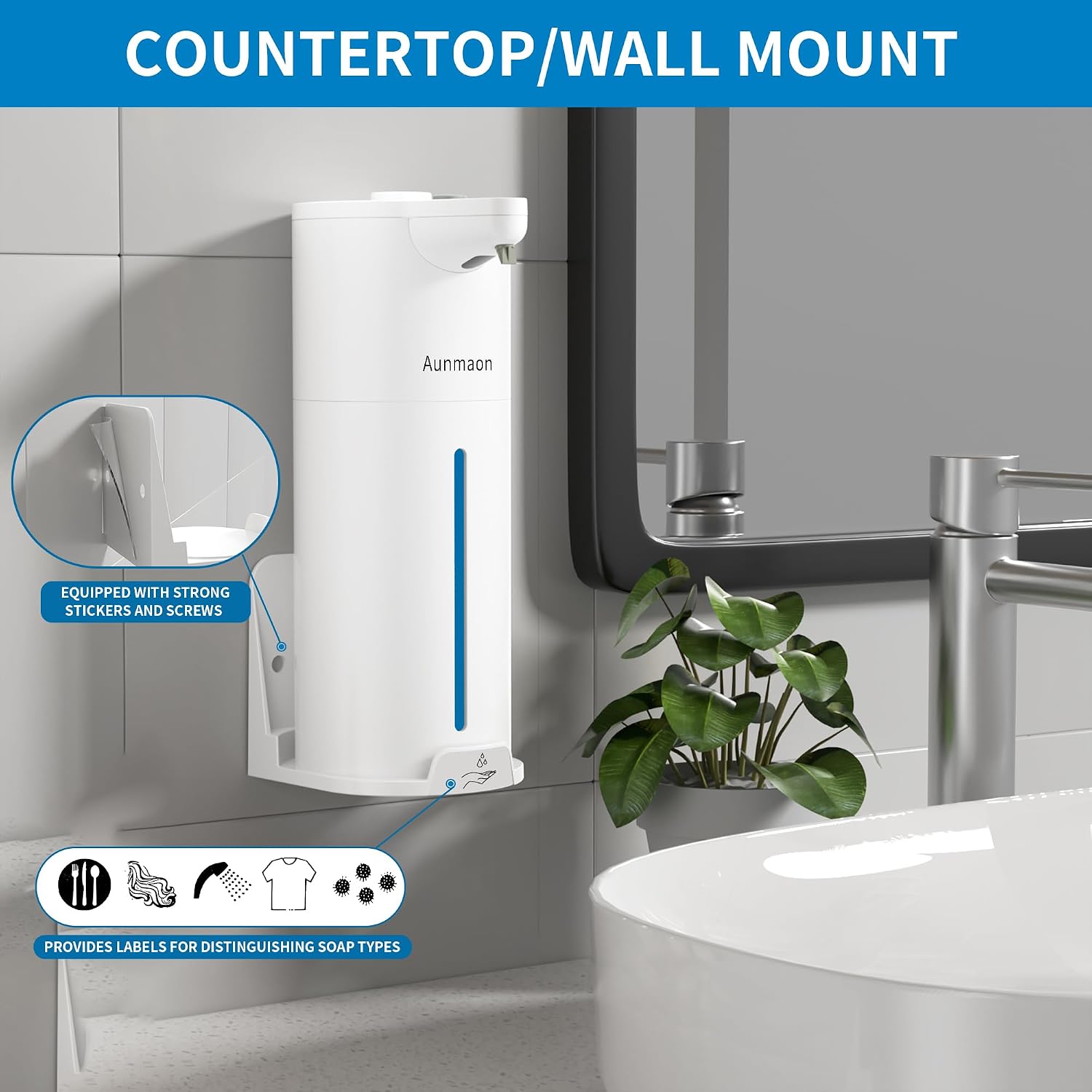 Detalle 2 de Aunmaon Touchless Soap Dispenser