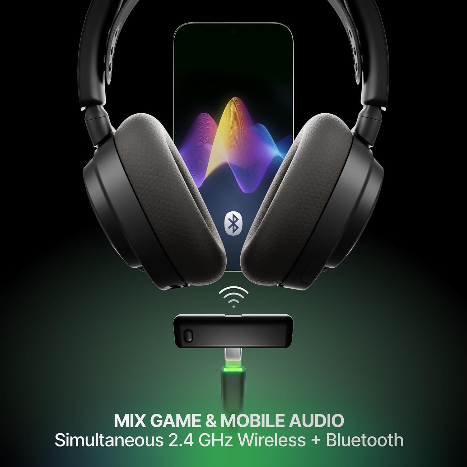 Detalle de SteelSeries Arctis Nova 7X Wireless Gen 2 (2.4GHz/Bluetooth) — Real-time game audio presets