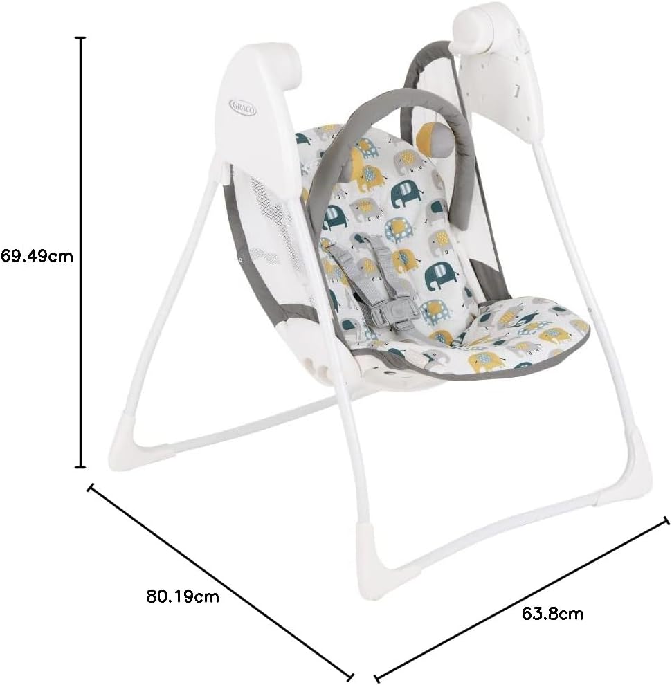 Detalle de Graco Baby Delight Swing: compact, light and simple rest for baby