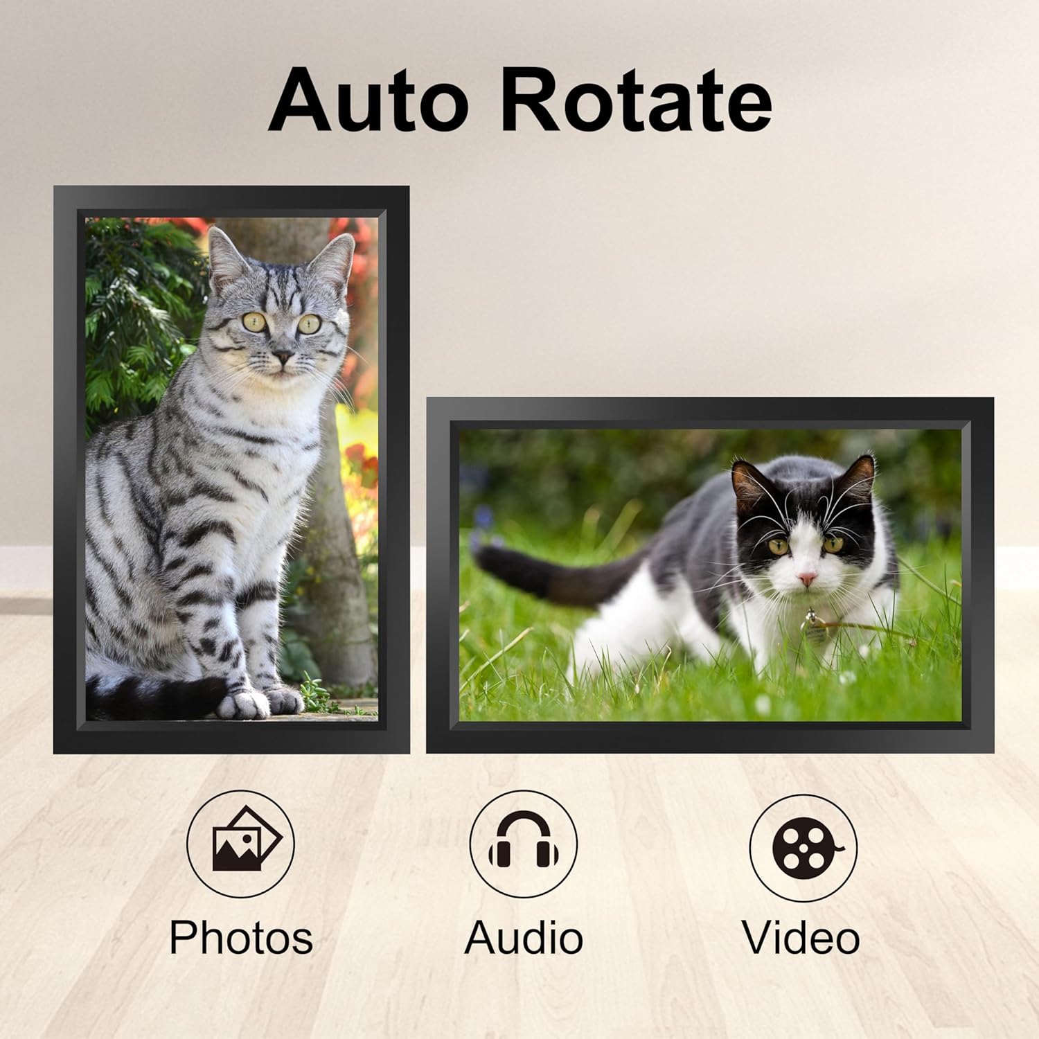 Thumbnail 2 de Frameo 15.6 Inch WiFi Digital Photo Frame (1366 x 768 HD) with 32GB Memory, Touch Screen & Auto Rotate