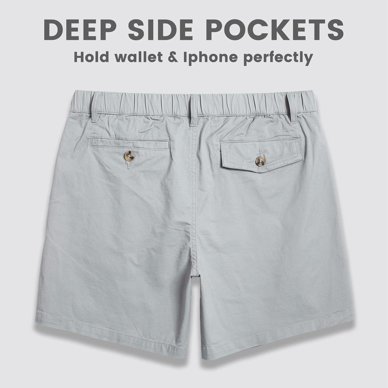Thumbnail 4 de MaaMgic Classic-fit 5.5" Cotton Casual Shorts