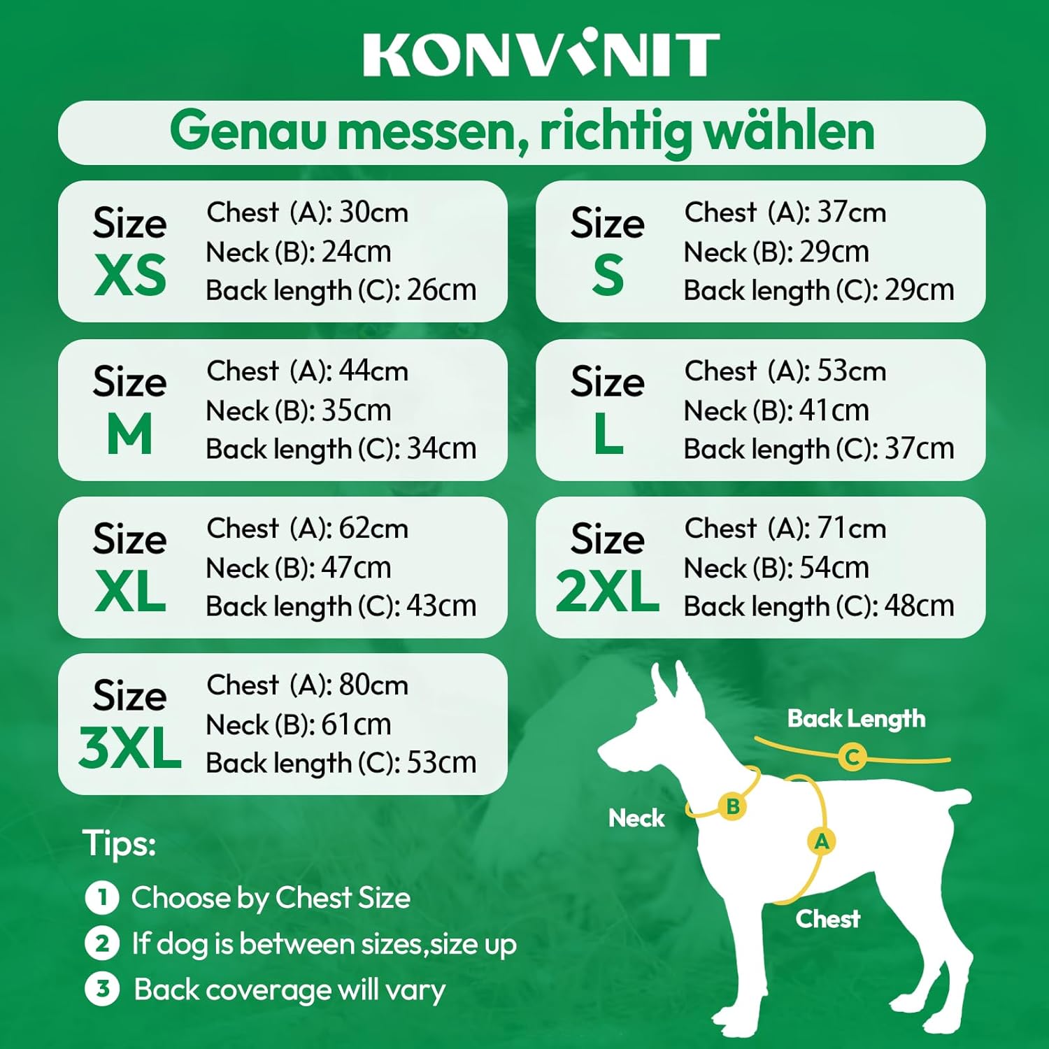 Thumbnail 4 de KONVINIT Hundepullover Winter Warmer – Weicher Rollkragenpullover für kleine bis große Hunde