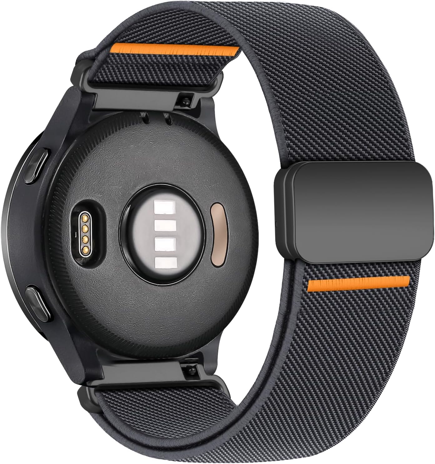 Detalle de SOLOLUP 22mm Elastic Magnetic Nylon Strap for Samsung Galaxy Watch 3/46mm and Wide Compatibility across Garmin, Huawei, and more