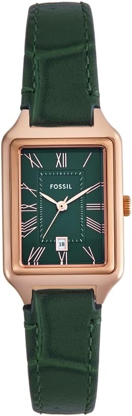 Detalle de Montre Fossil Raquel pour femmes à quartz, bracelet cuir ou acier inoxydable