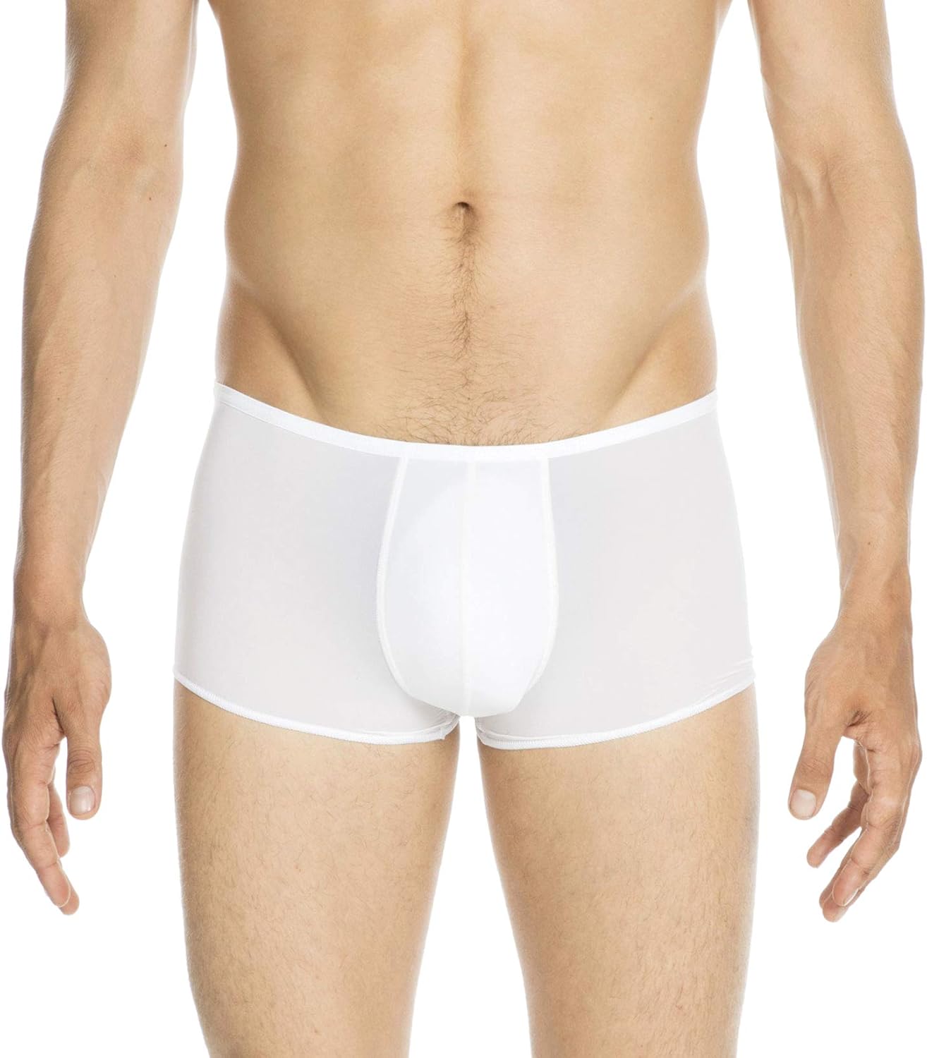 Thumbnail 5 de Hom Shorty Plumes (Blanc) – Maillot de bain homme en microfibre légère et invisible