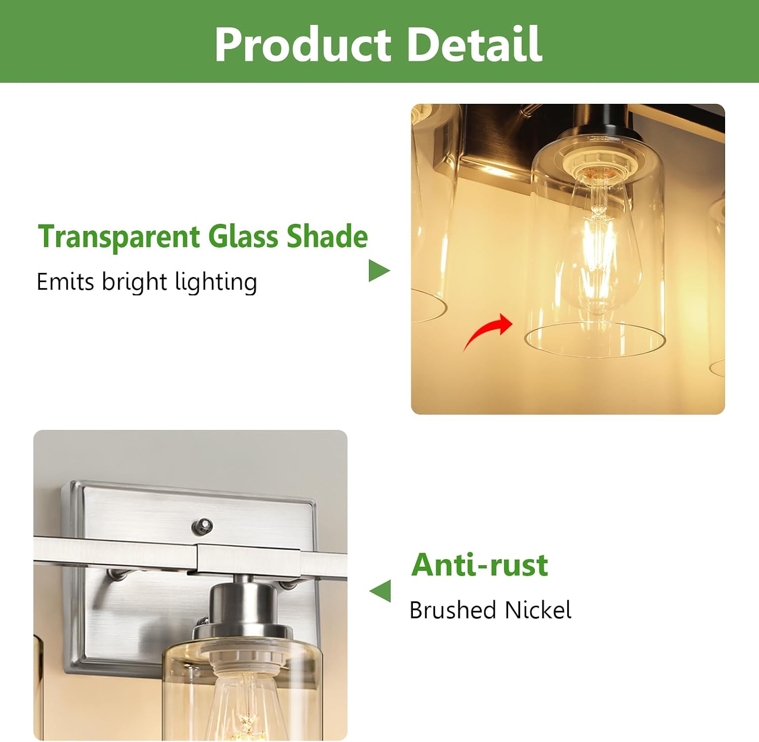 Thumbnail 6 de Ascher 5-Light Bathroom Vanity Light