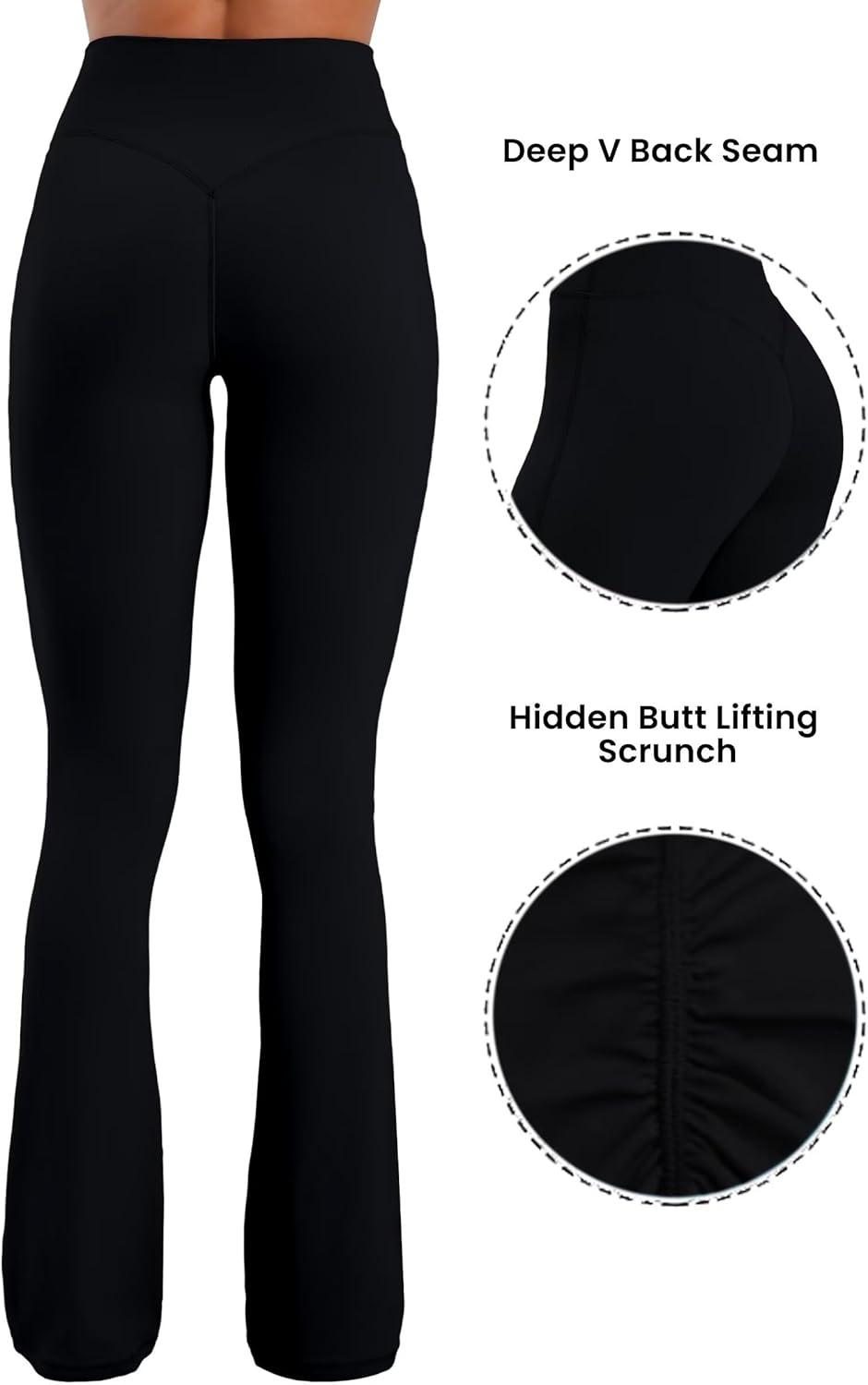 Thumbnail 2 de Sunzel Hidden Butt Lifting Scrunch Flare Leggings — Tummy Control