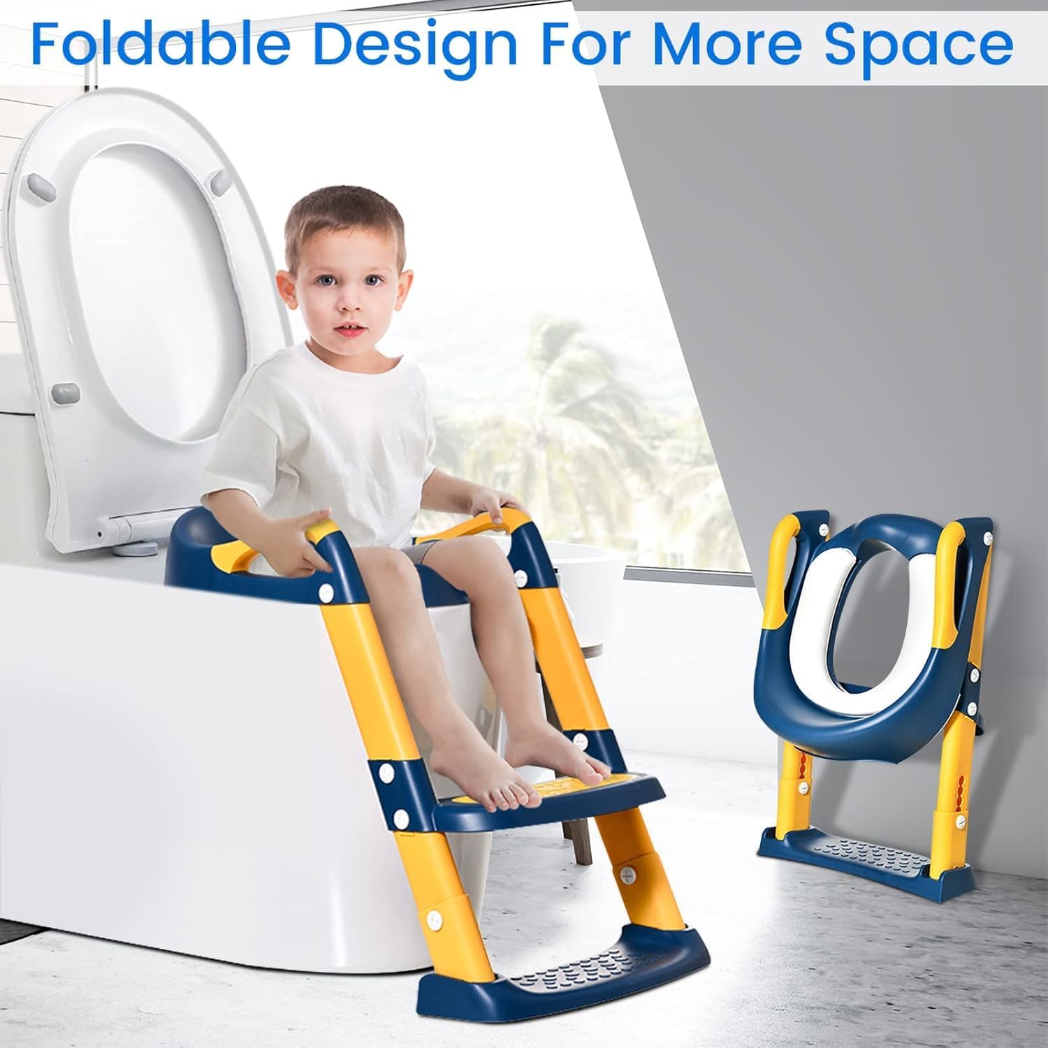 Thumbnail 3 de Potty Training Toilet Seat Toddler with Step Ladder