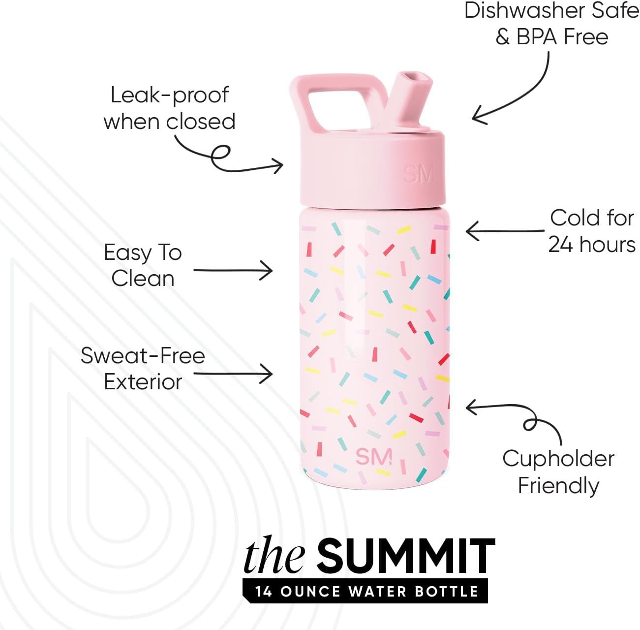 Thumbnail 1 de Simple Modern Kids Summit 14oz Straw Cup 🧋
