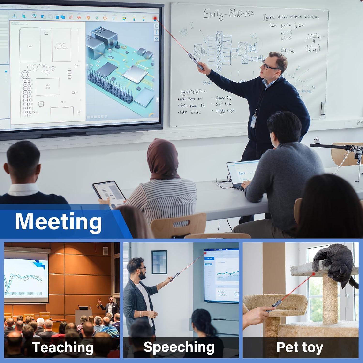 Thumbnail 6 de ZRZLMVP 2-in-1 USB Type-C Presentation Clicker (2.4GHz, rechargeable) for PowerPoint & Keynote