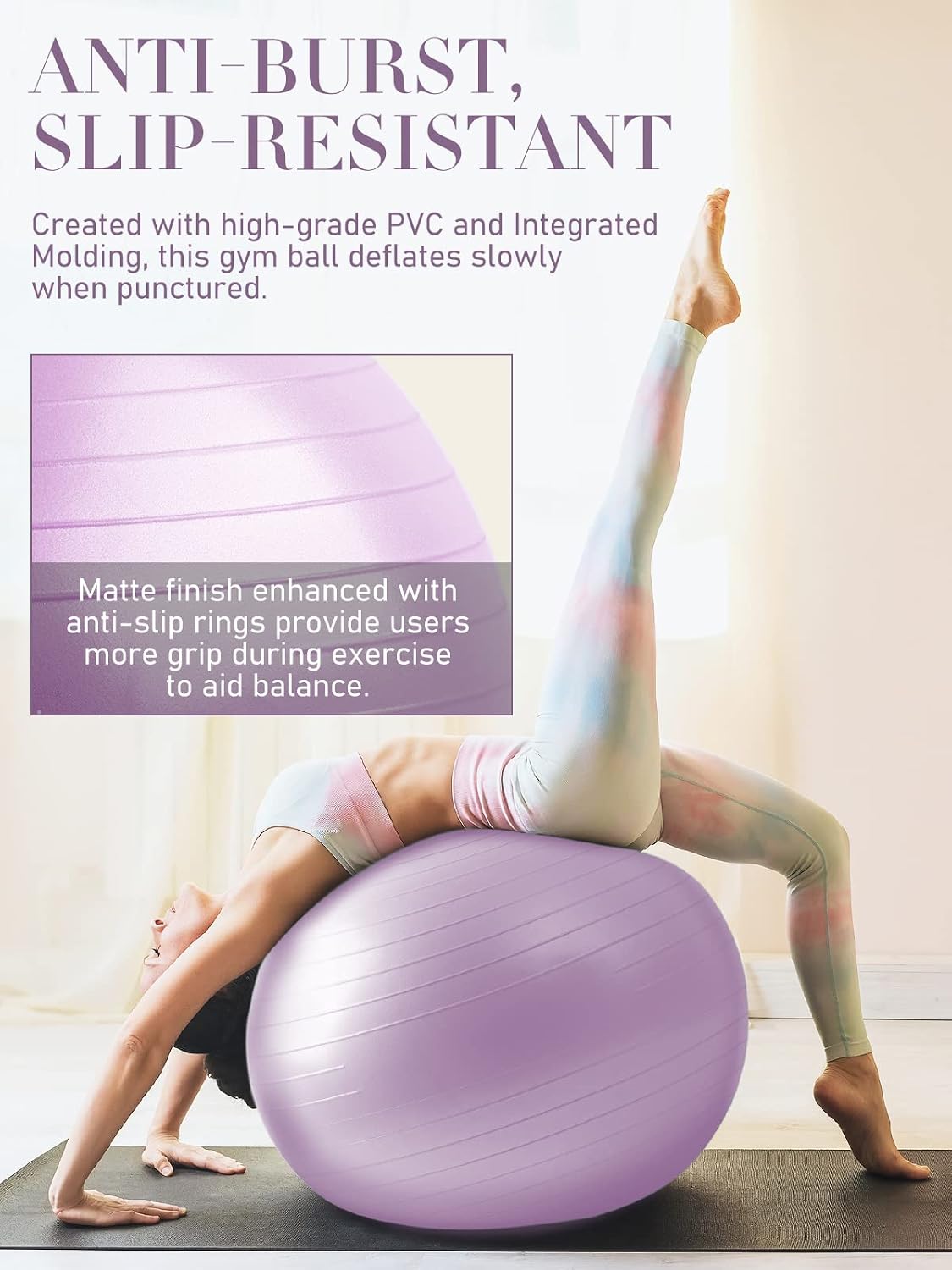 Detalle de PhysKcal Gym Ball for balance 55-85cm