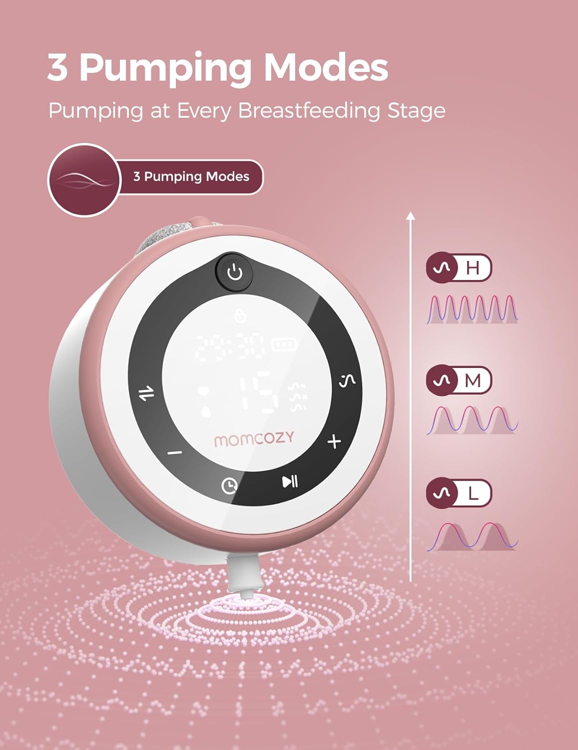 Detalle de Momcozy V1 Pro Breast Pump 2300mAh