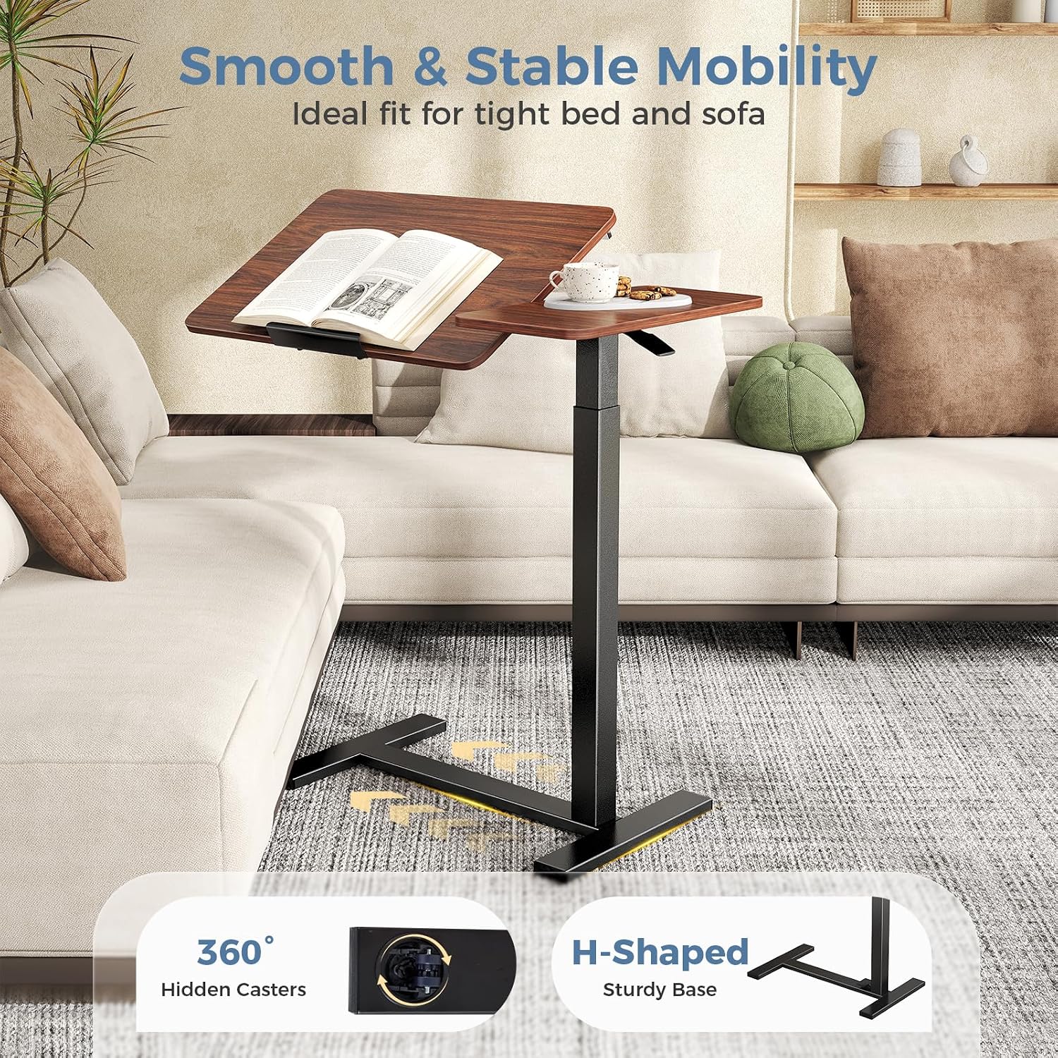 Thumbnail 5 de DUMOS Rolling Standing Desk, Adjustable Height