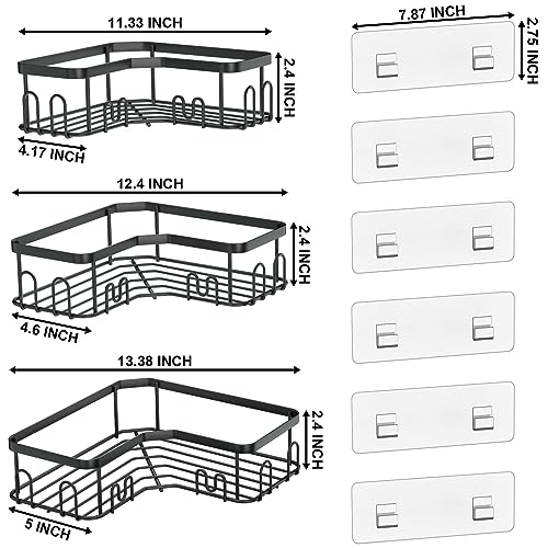 Thumbnail 1 de Menbyci Set de 3 Estantes de Acero Inoxidable para Ducha