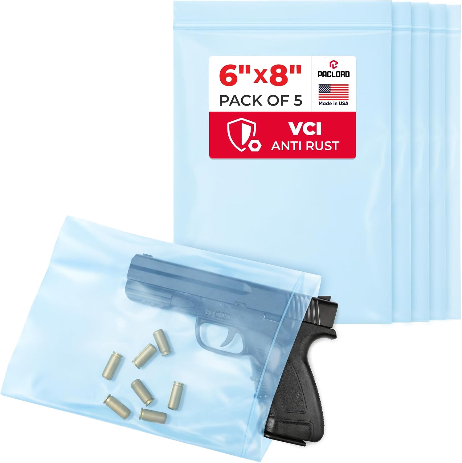 Detalle de VCI Reclosable Poly Bags, 6" x 8