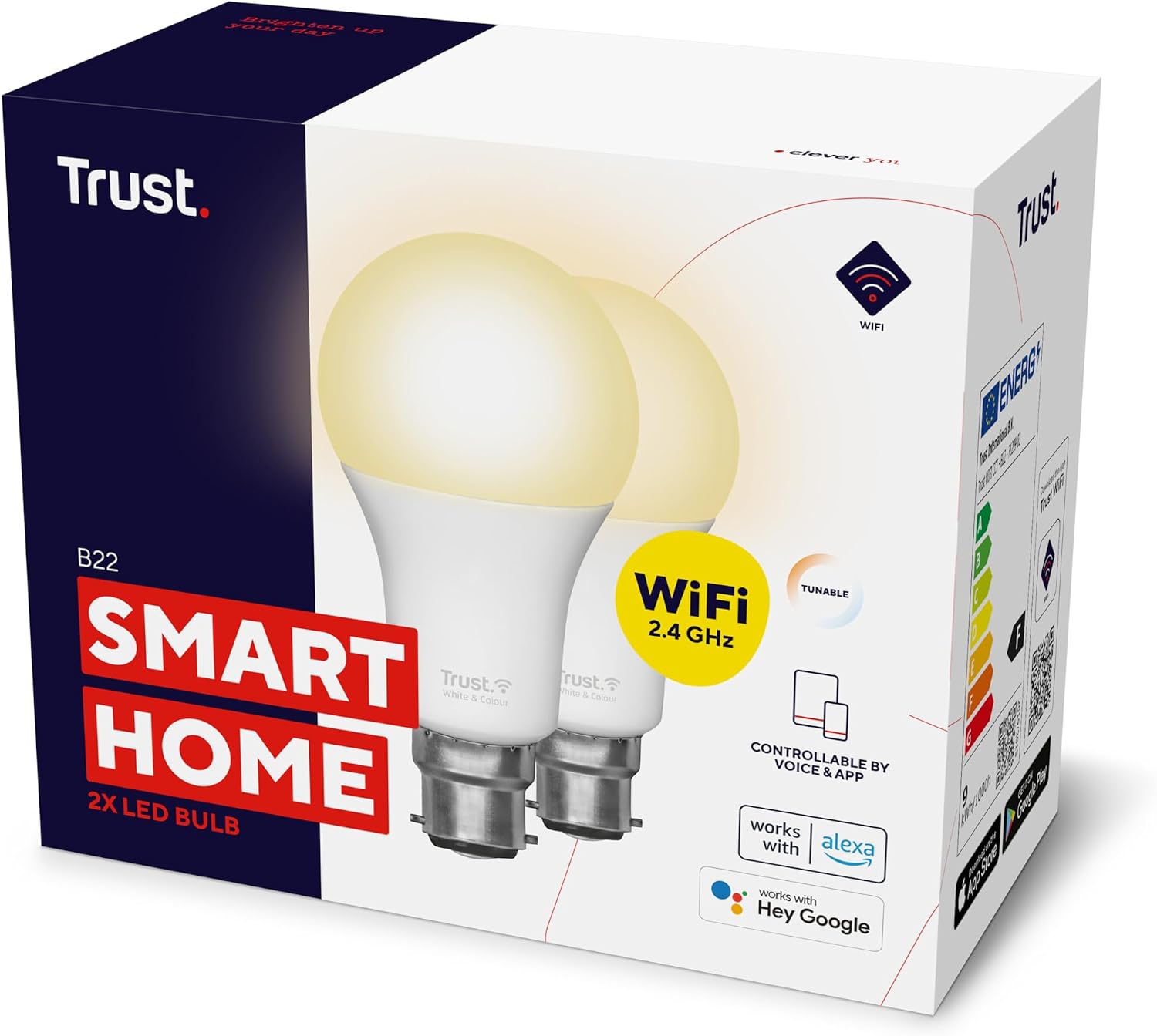 Thumbnail 7 de Trust WiFi CCT B22-71299-02 💡 Bombillas LED Regulables, Alexa y Google