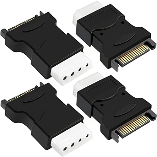 Detalle de HAAMNING7: Adattatore SATA 15Pin a Molex 4Pin IDE – 4 pezzi, soluzione per alimentazione HDD/IDE