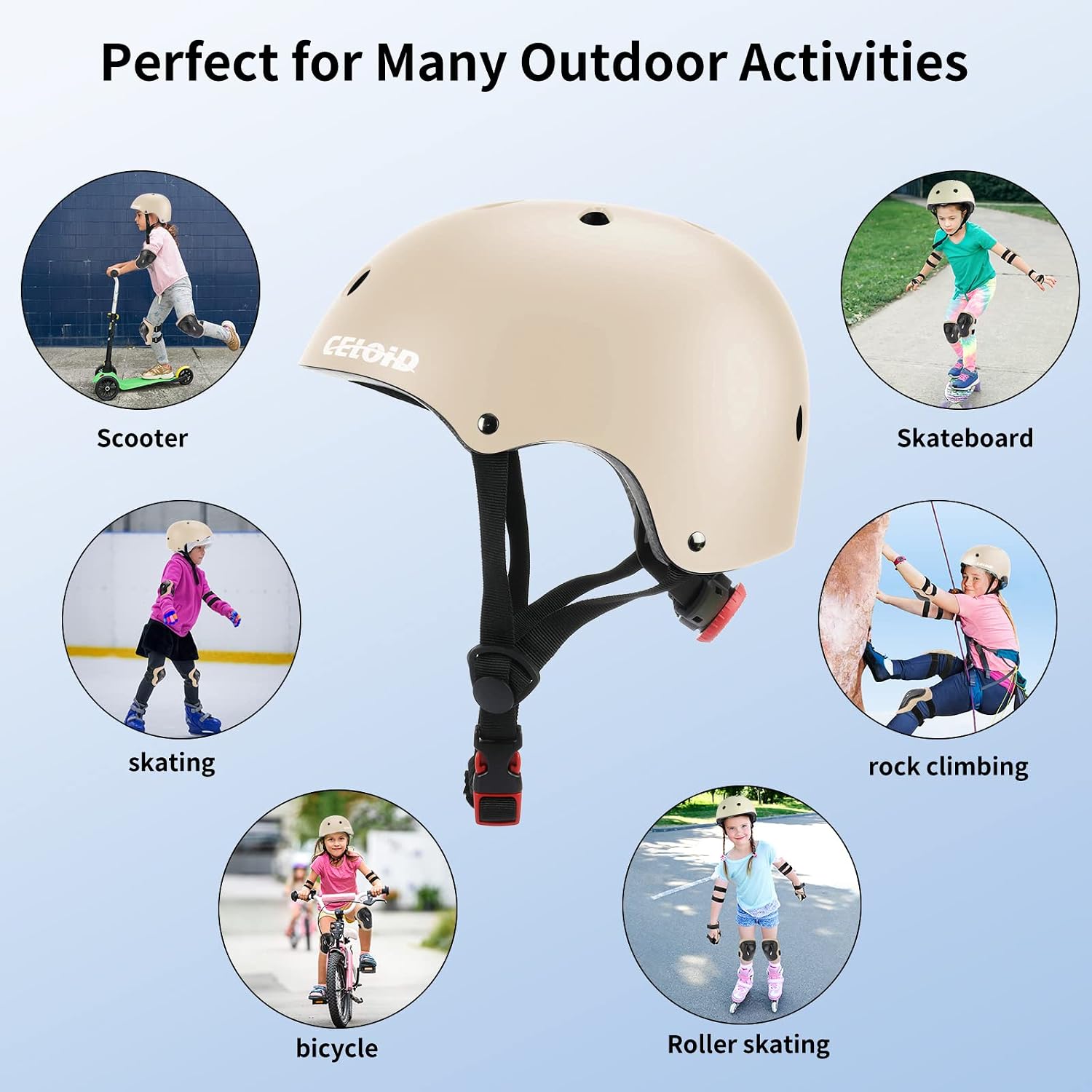 Thumbnail 4 de CELOID Kids Bike Helmet: Protective, Adjustable Multi-Sport Helmet for Ages 2–14
