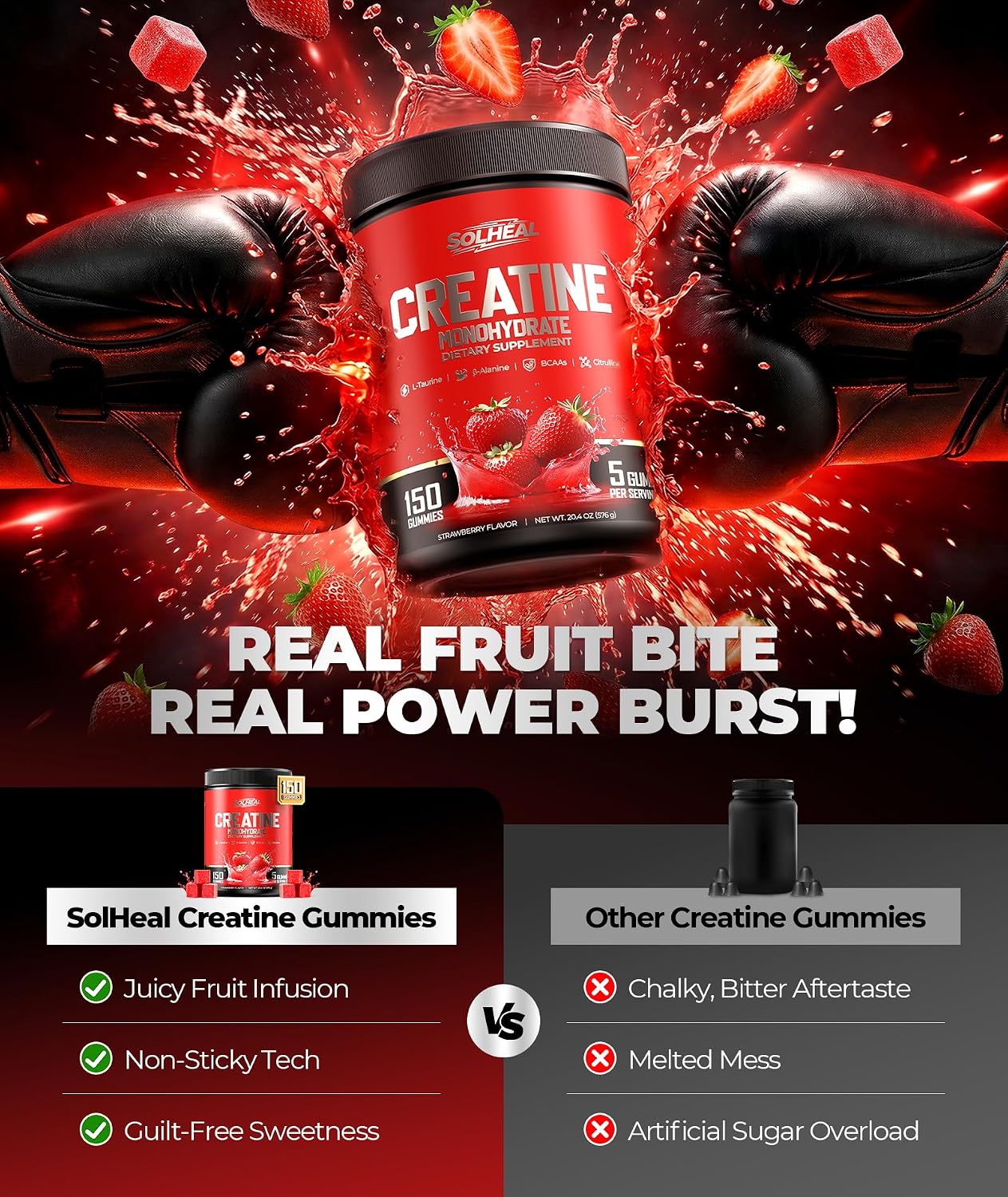 Detalle 1 de NSF Creatine Gummies 5g