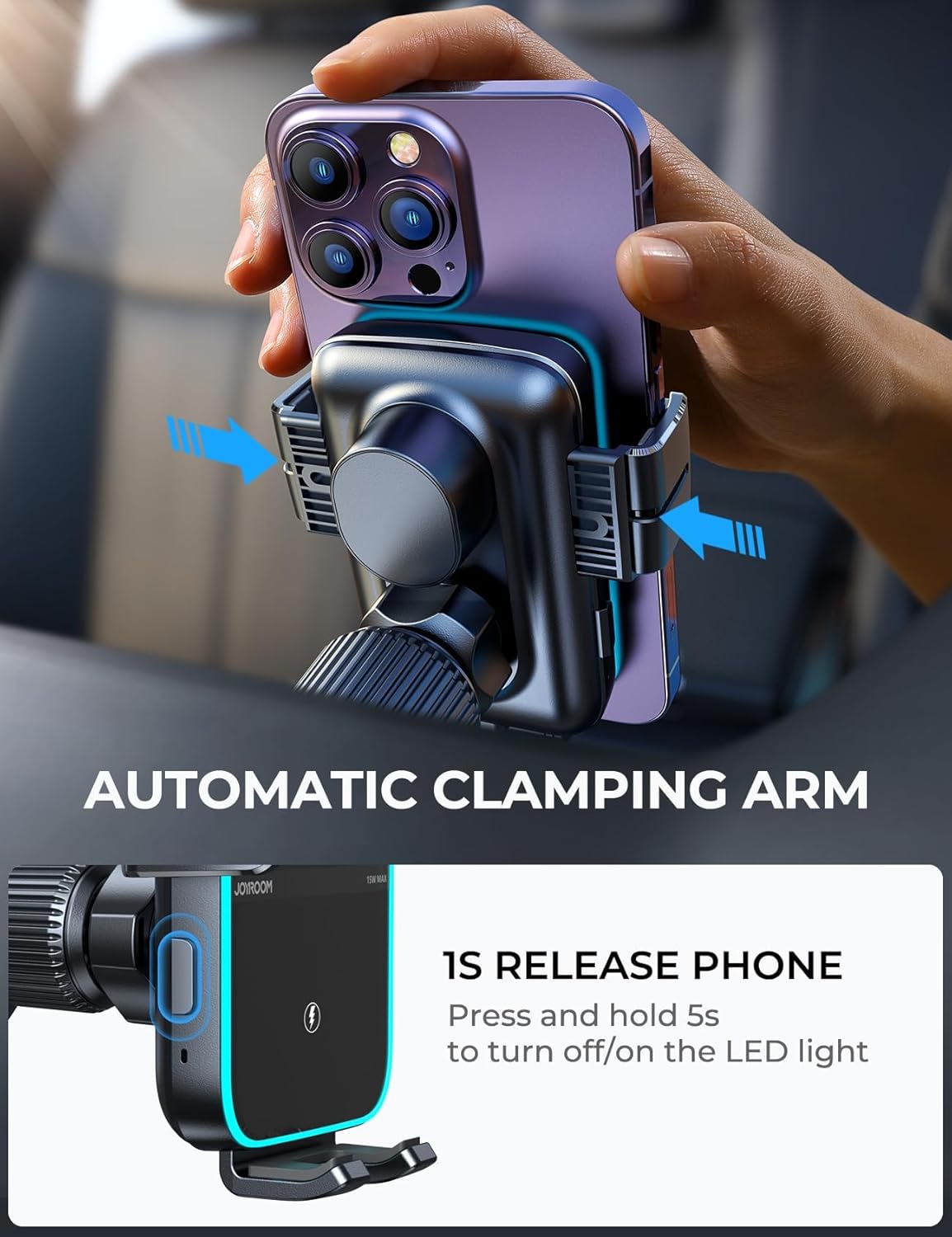 Thumbnail 4 de JOYROOM 15W Qi Handyhalterung Auto