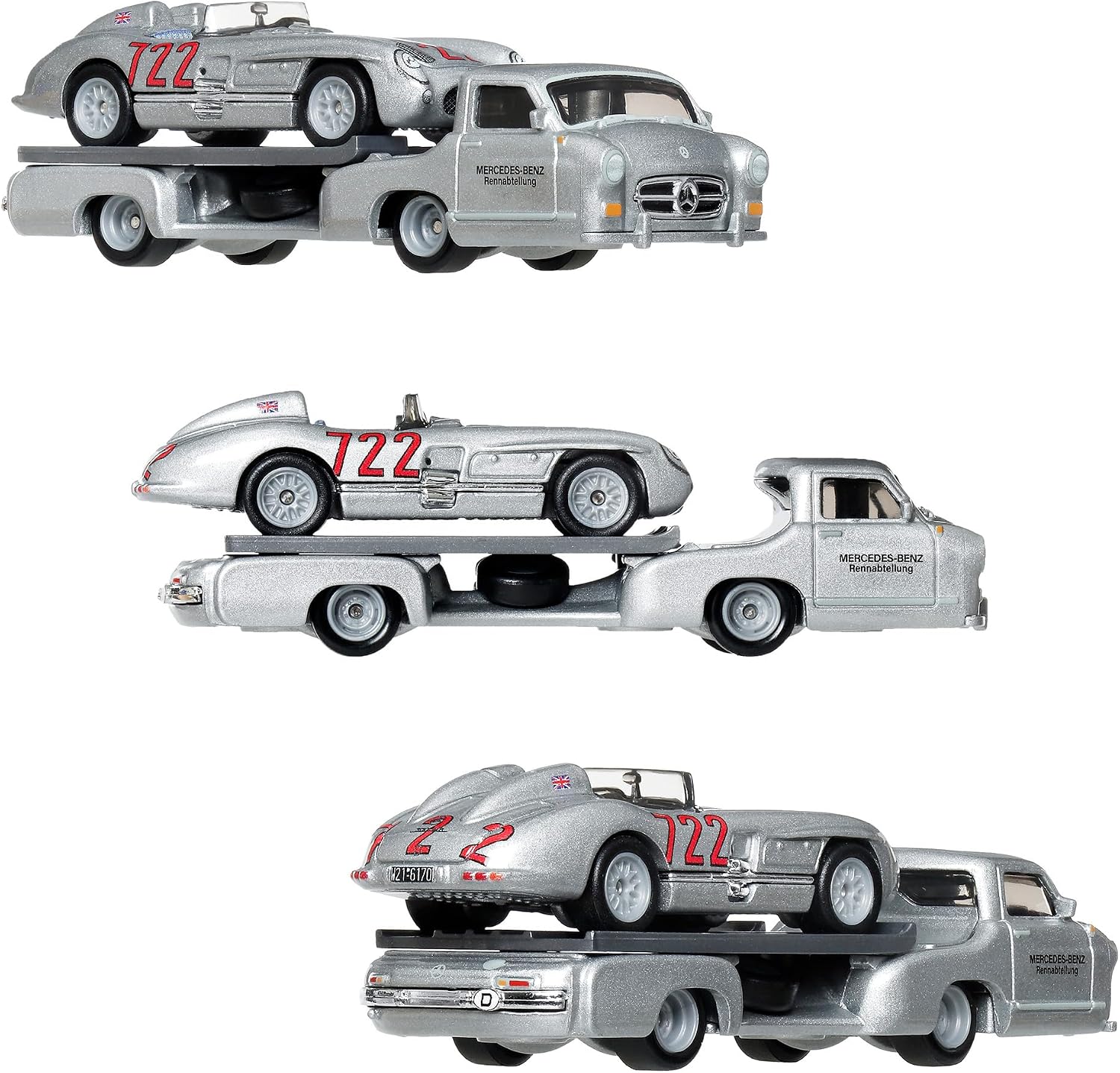 Detalle de Hot Wheels FLF56-987K チームトランスポート 1/64ミニカー 4組8台セット