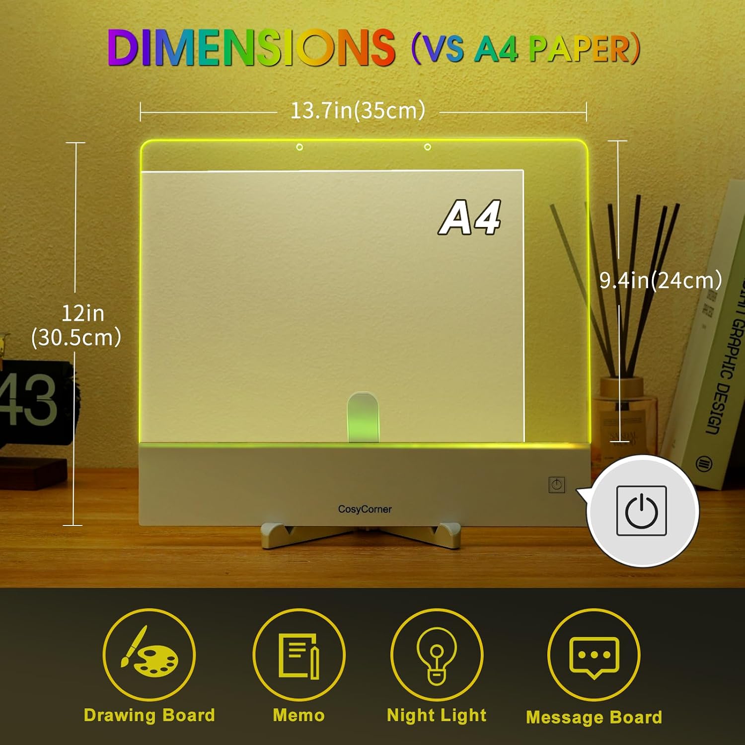 Thumbnail 3 de LED Drawing Board for Kids