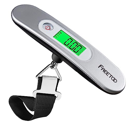 Imagen de FREETOO Luggage Scale with Tare Function – 110 Lb / 50 Kg, Silver en OfertitasTOP