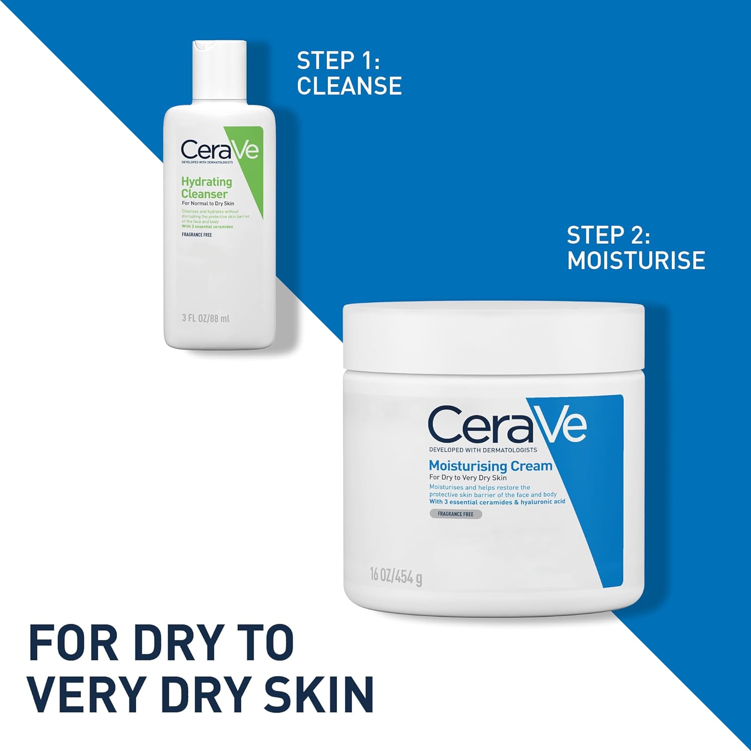 Detalle 1 de CeraVe Travel Bundle Moisturising Cream and Cleanser