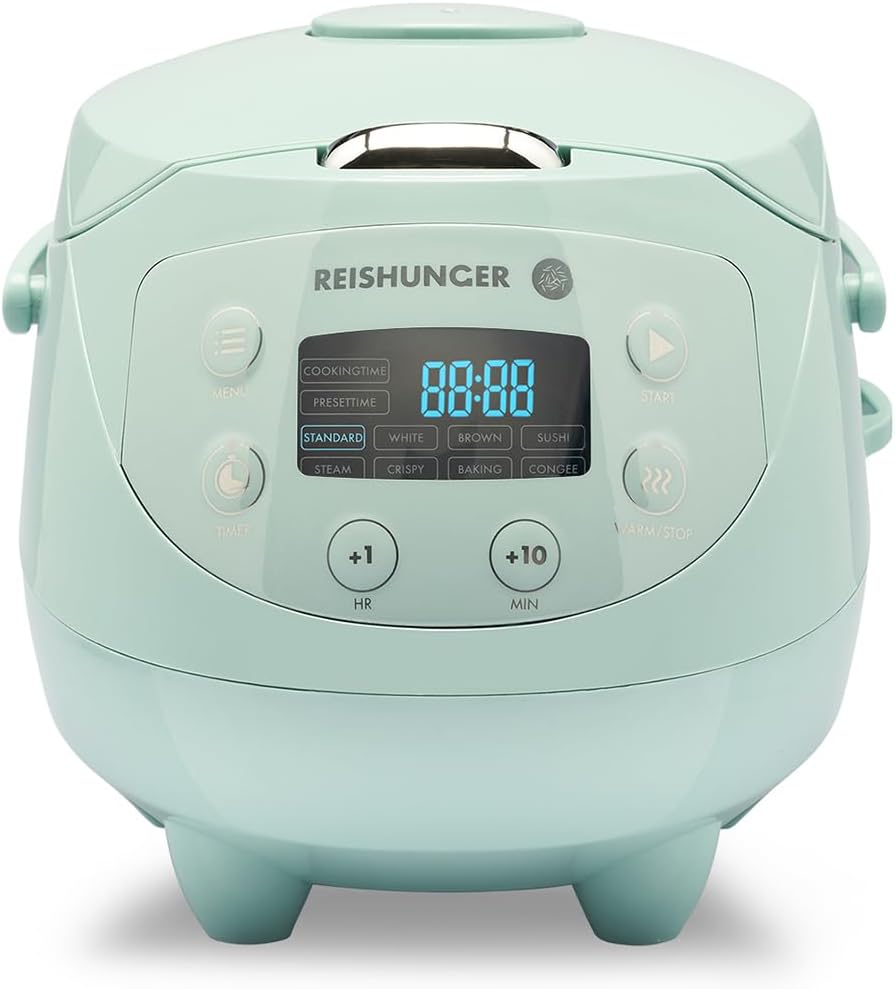Detalle de Reishunger Mini Auto Cuiseur Riz — 0,6 L, 7 modes, maintien au chaud, accessoire céramique
