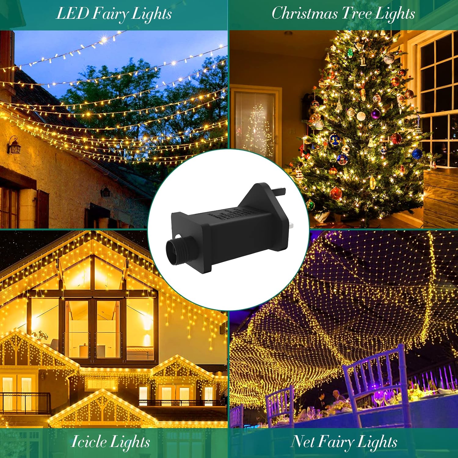 Detalle 2 de Gcstnn 31V Transformer Plug for Xmas Lights