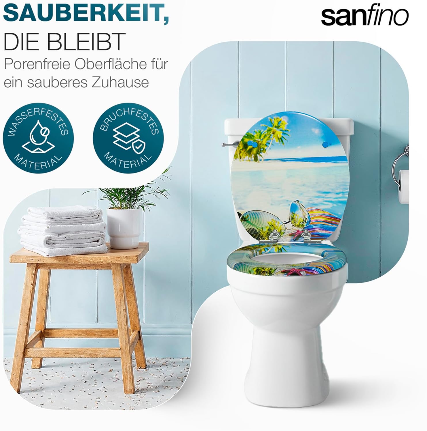 Thumbnail 2 de SANFINO Premium WC Sitz mit Absenkautomatik – Hawaii