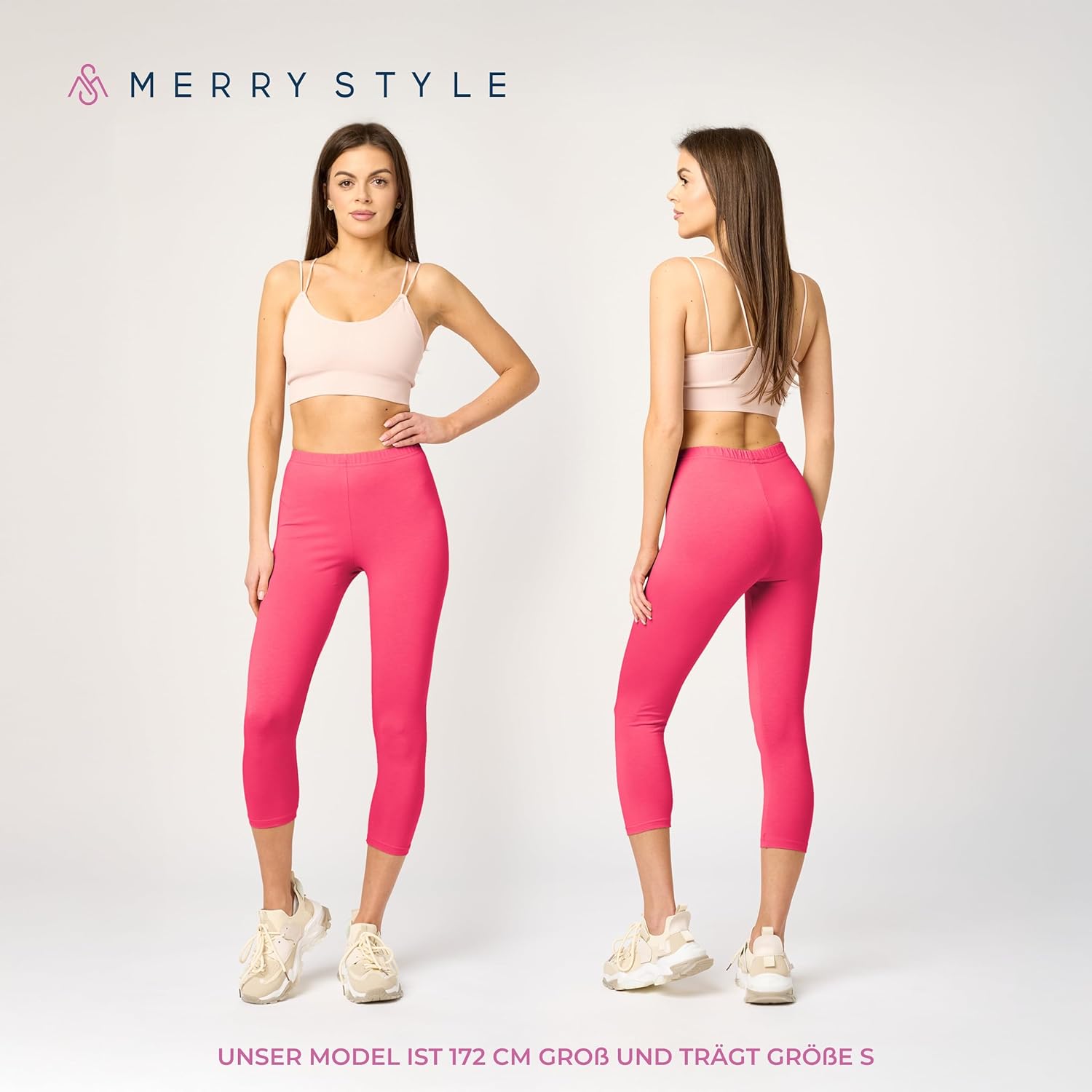 Thumbnail 1 de Merry Style Damen Leggings 3/4 Capri aus Baumwolle mit Stretch (MS10-199) – atmungsaktiv & elastisch