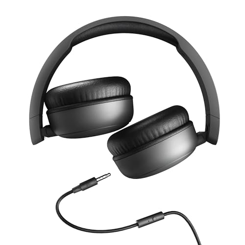 Detalle de Energy Sistem Auriculares de Diadema (Negro) con plástico 100% reciclado, cable extraíble y micrófono