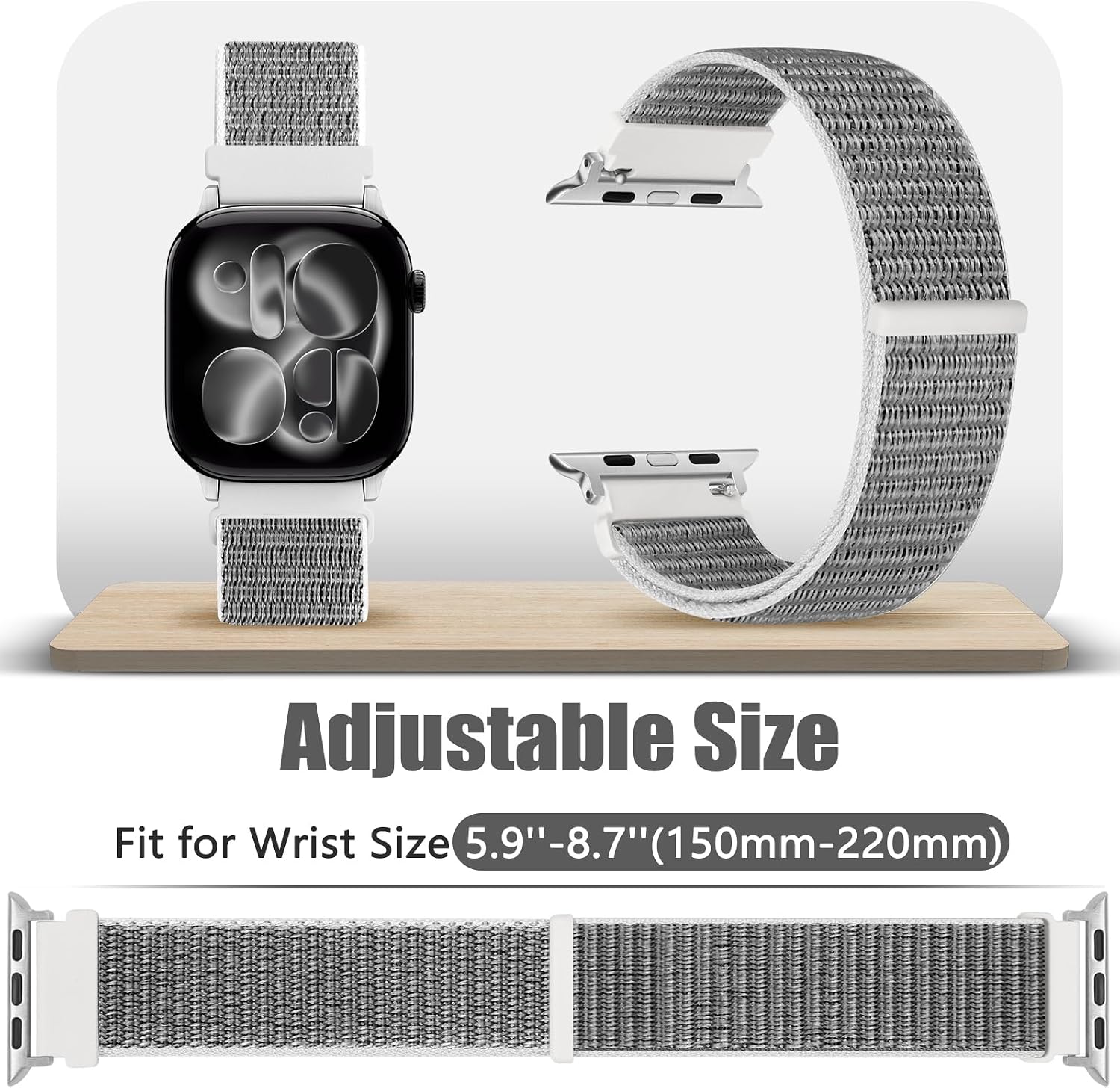 Thumbnail 5 de Runostrich Nylon Sport Strap 2 Pack 49mm