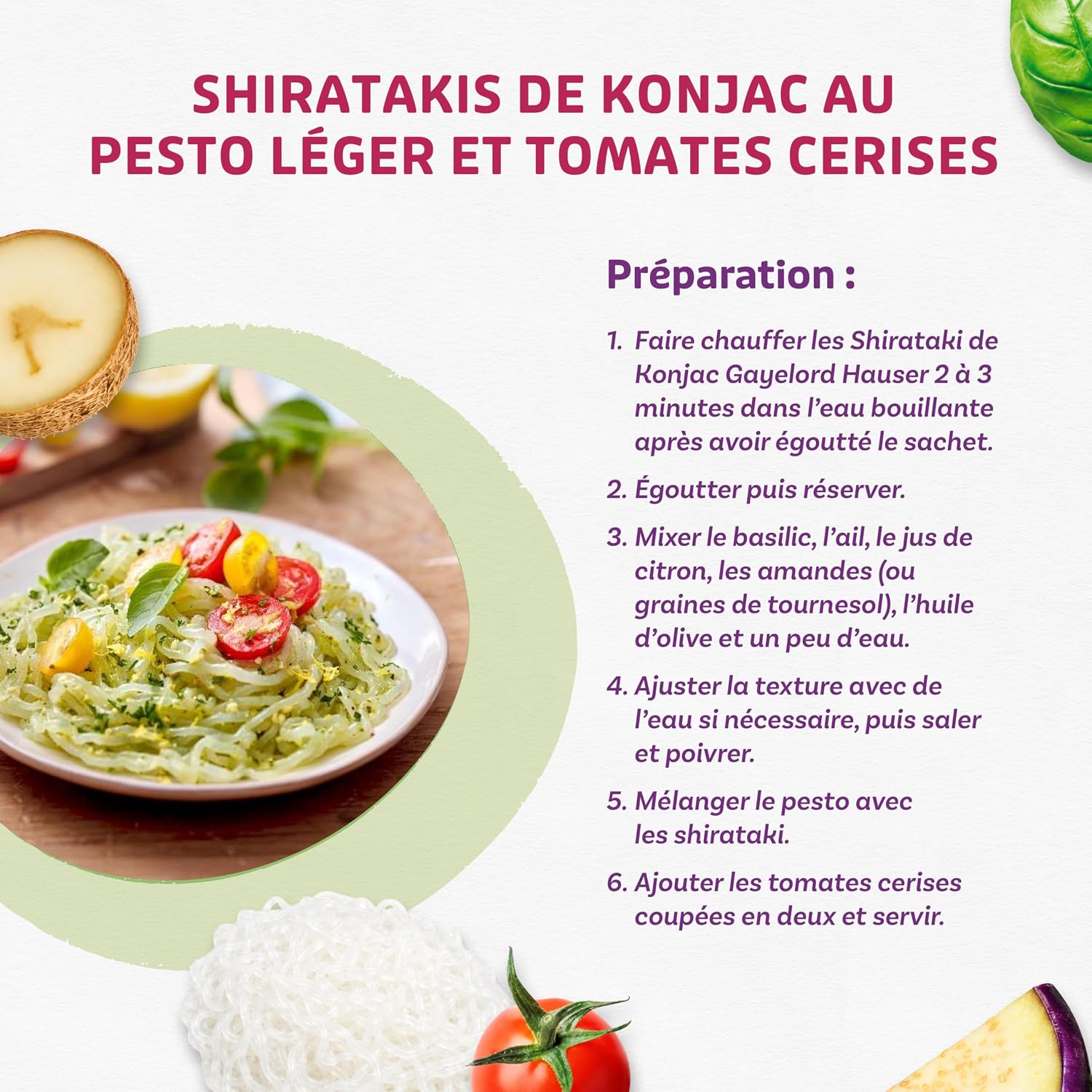 Thumbnail 6 de GAYELORD HAUSER Konjac Shirataki Nature - Sans Rinçage, Prêt à l’emploi, 10 paquets de 160 g