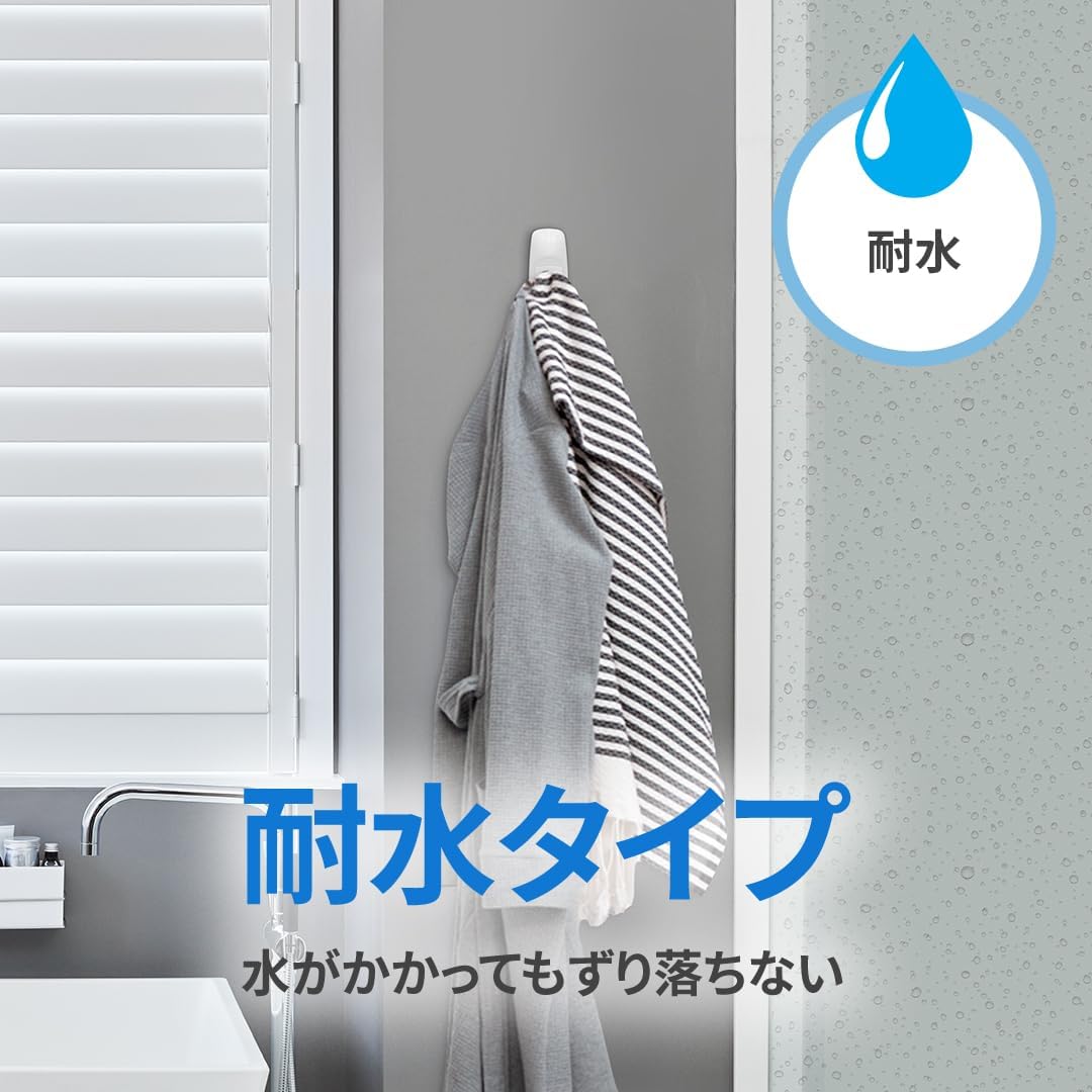 Detalle de 3M コマンド CMJ-WR-E 耐水フック ジャンボサイズ 耐荷重3.5kg・4個入り